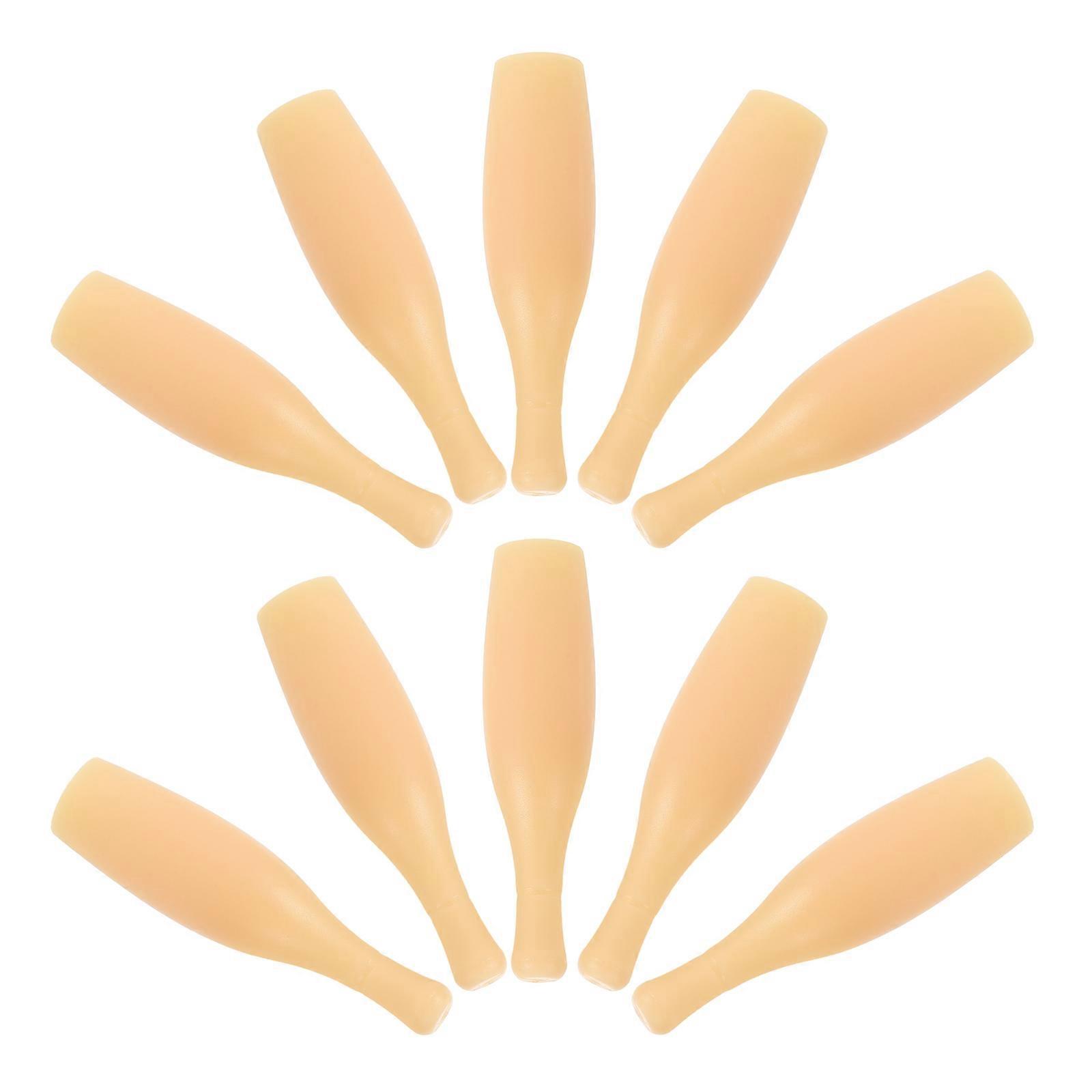 Tiny Bowling Pin Set Portable Bowling Pin for Kids Playing 10Pcs Table Game