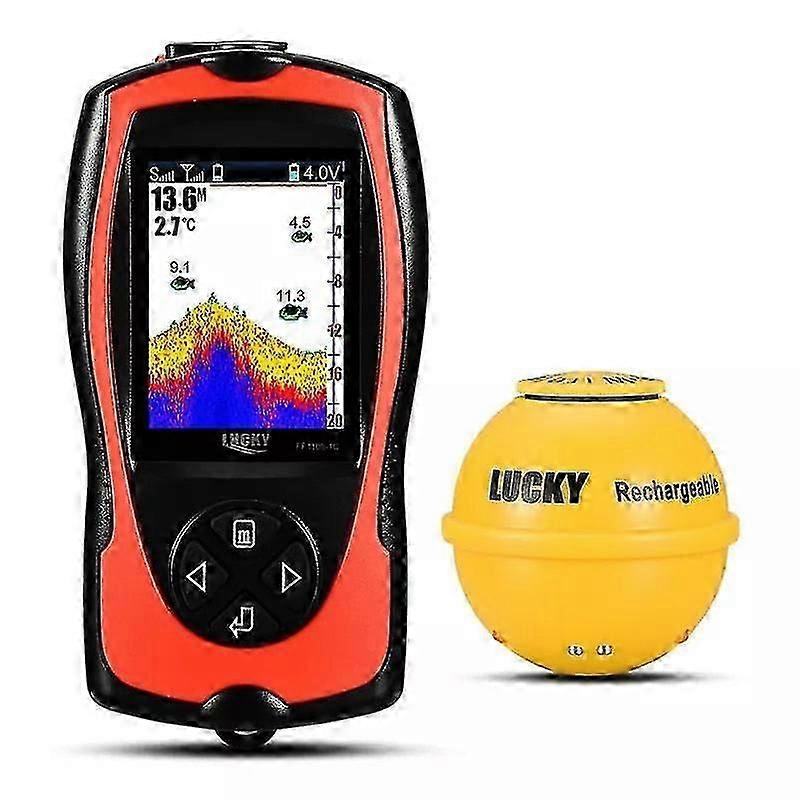 Lucky Ff1108-1cwla rechargeable wireless sonar for 45m water depth echo sounder