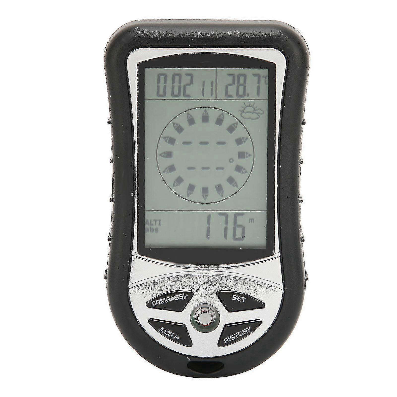 Digital Compass 8 in 1 Multi Functional Outdoor Compass Altimeter Barometer Calendar Thermometer for Outdoor z