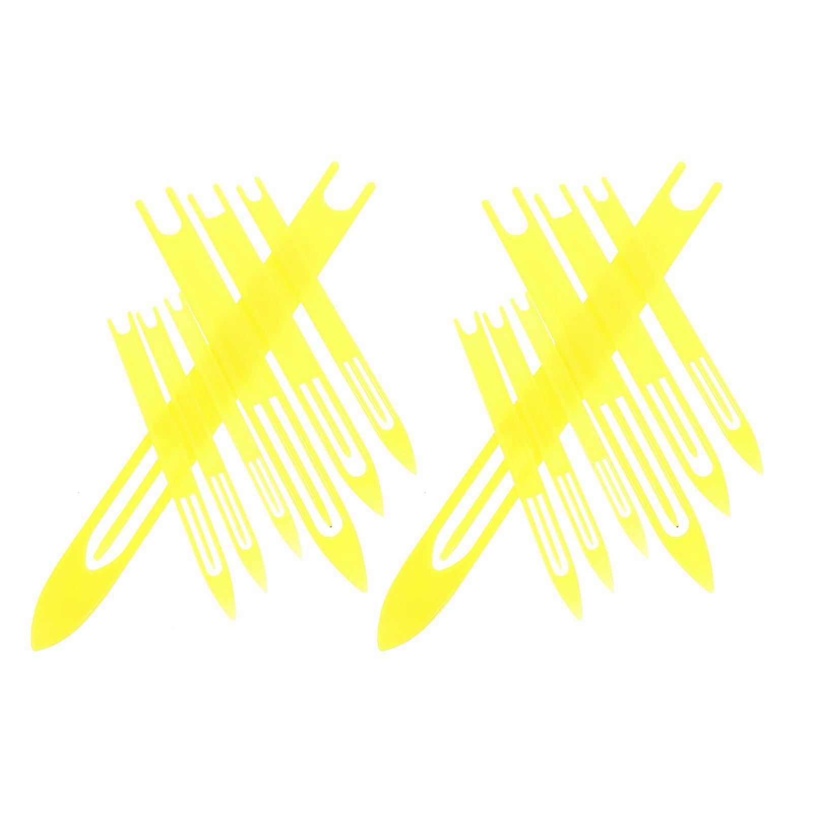 Plastic Net Mending Shuttles for Fishing Net Repair 14Pcs Weaving Tools