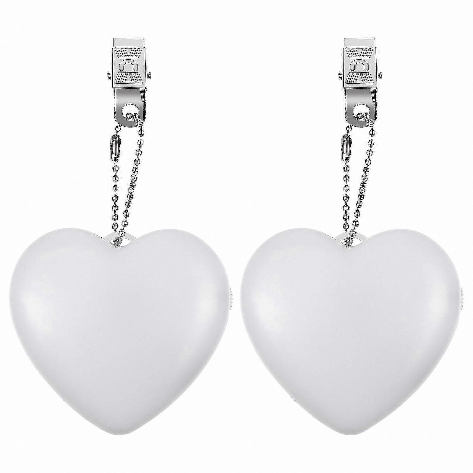 2-Pack Heart-Shaped Touch Sensor Lamp for Handbags, Portable Battery-Powered Light for Purses and Bags