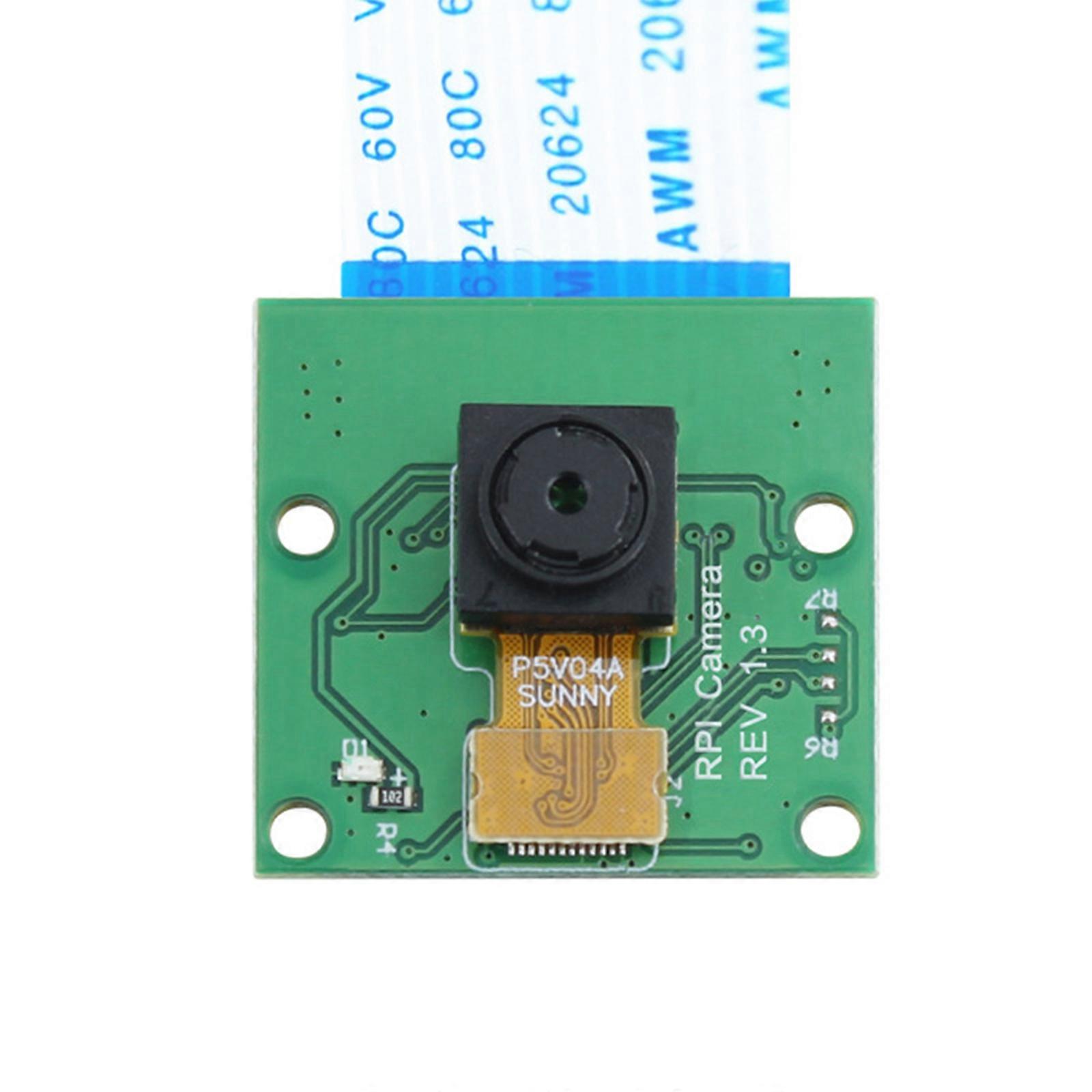 High Definition 5MP Camera Module 1080P Webcam Support OV5647 Sensor with Ribbon Cable Webcam Module for RPi 2/4/3B+ Multicolor