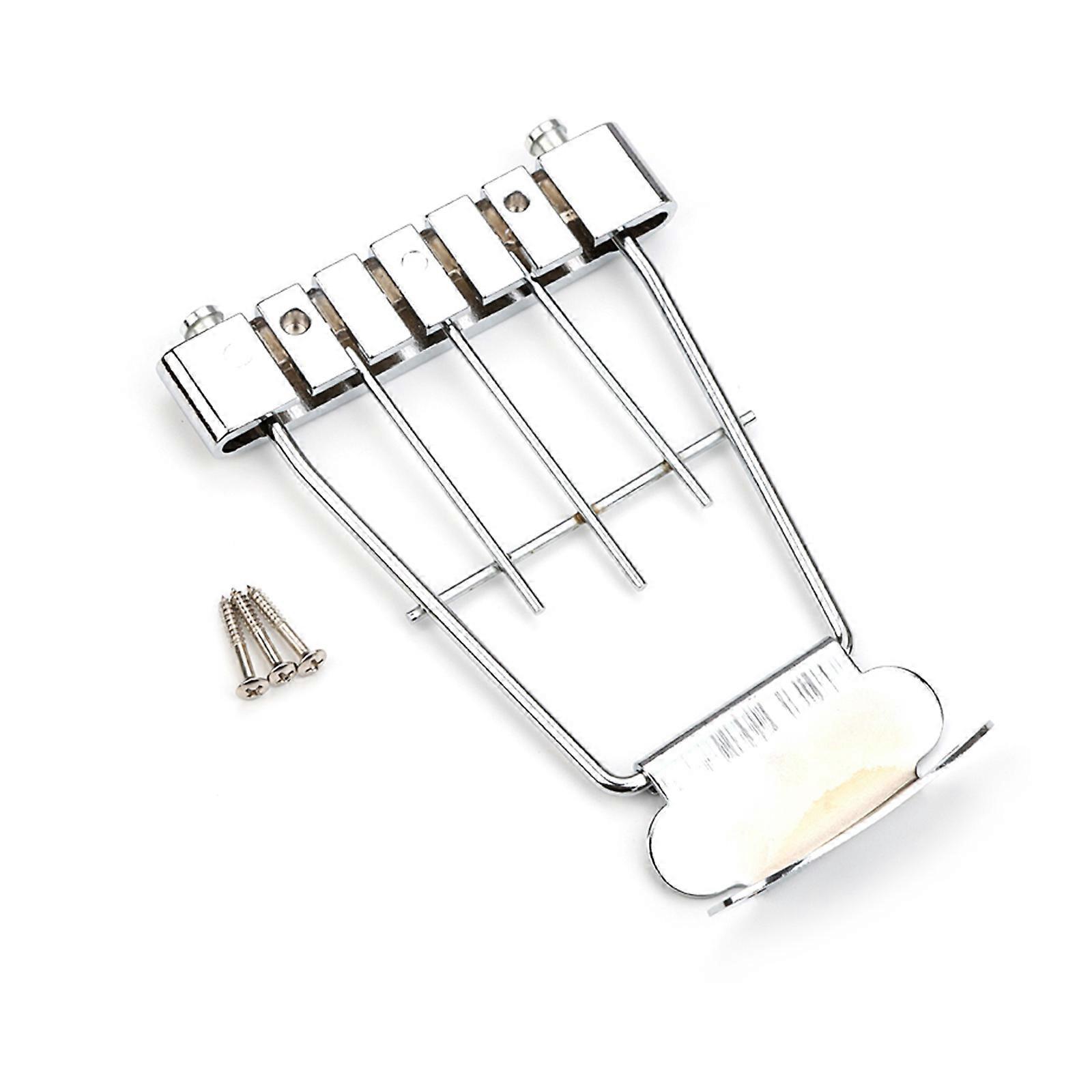 6 String Electric Guitar Trapeze Tailpiece Bridge Short Guitar Bridge Tailpiece Replacement Parts Easy to Install Multicolor