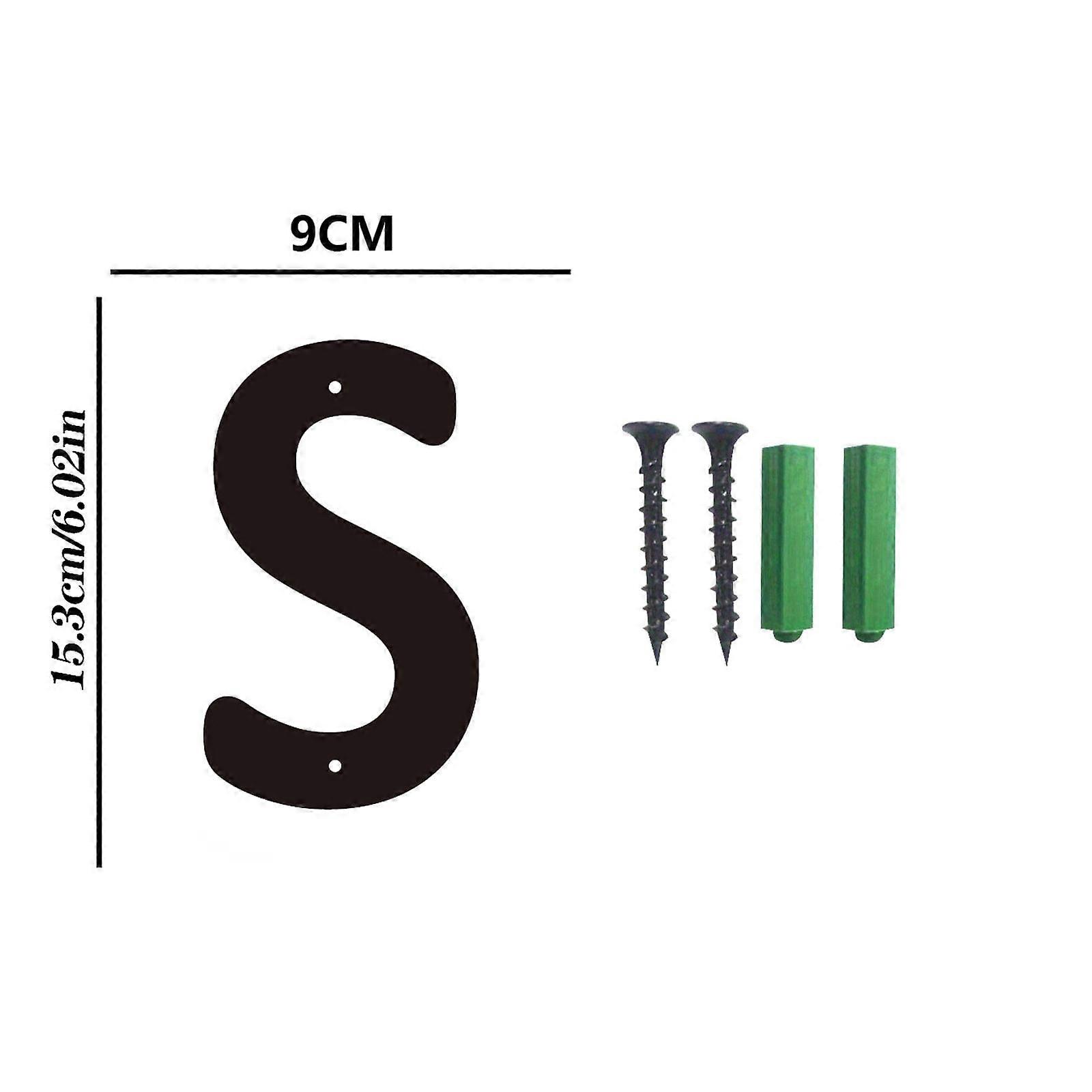 YiFudd Three-dimensional Iron Art Number Letters House Number Screw Home House Number Sign