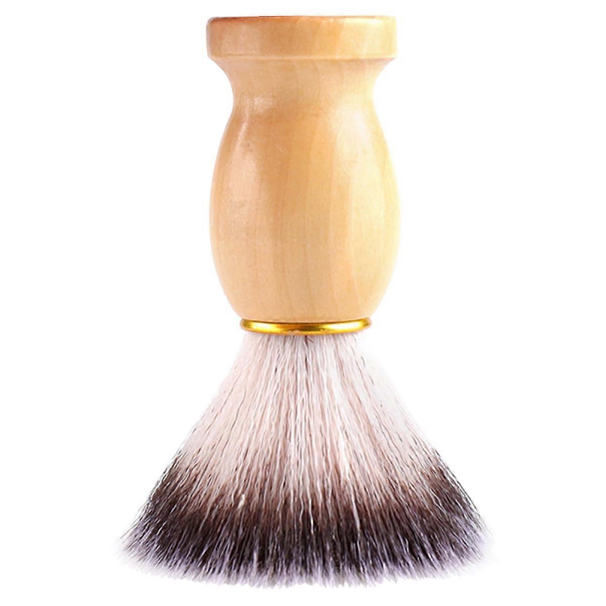 Portable Mens Shaving Brush with Ergonomic Handle for Beard Grooming, Travel and Daily Use