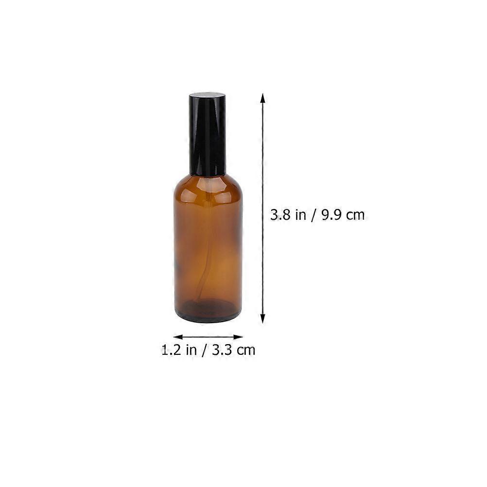 Brown Glass Perfume Bottles for Storage Use Refillable Dispenser 5Pcs