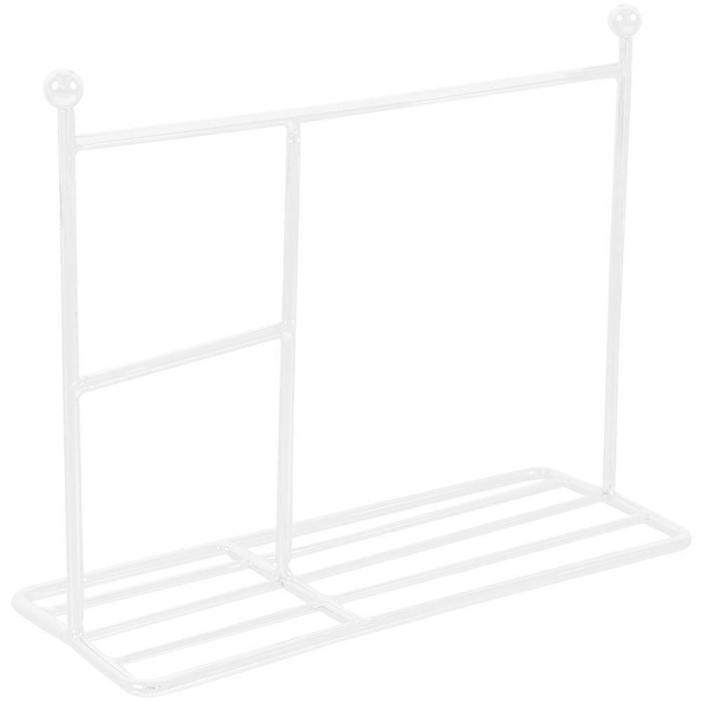 Doll Garment Rack White Mini Display Stand for Doll Clothes 4Pcs Model