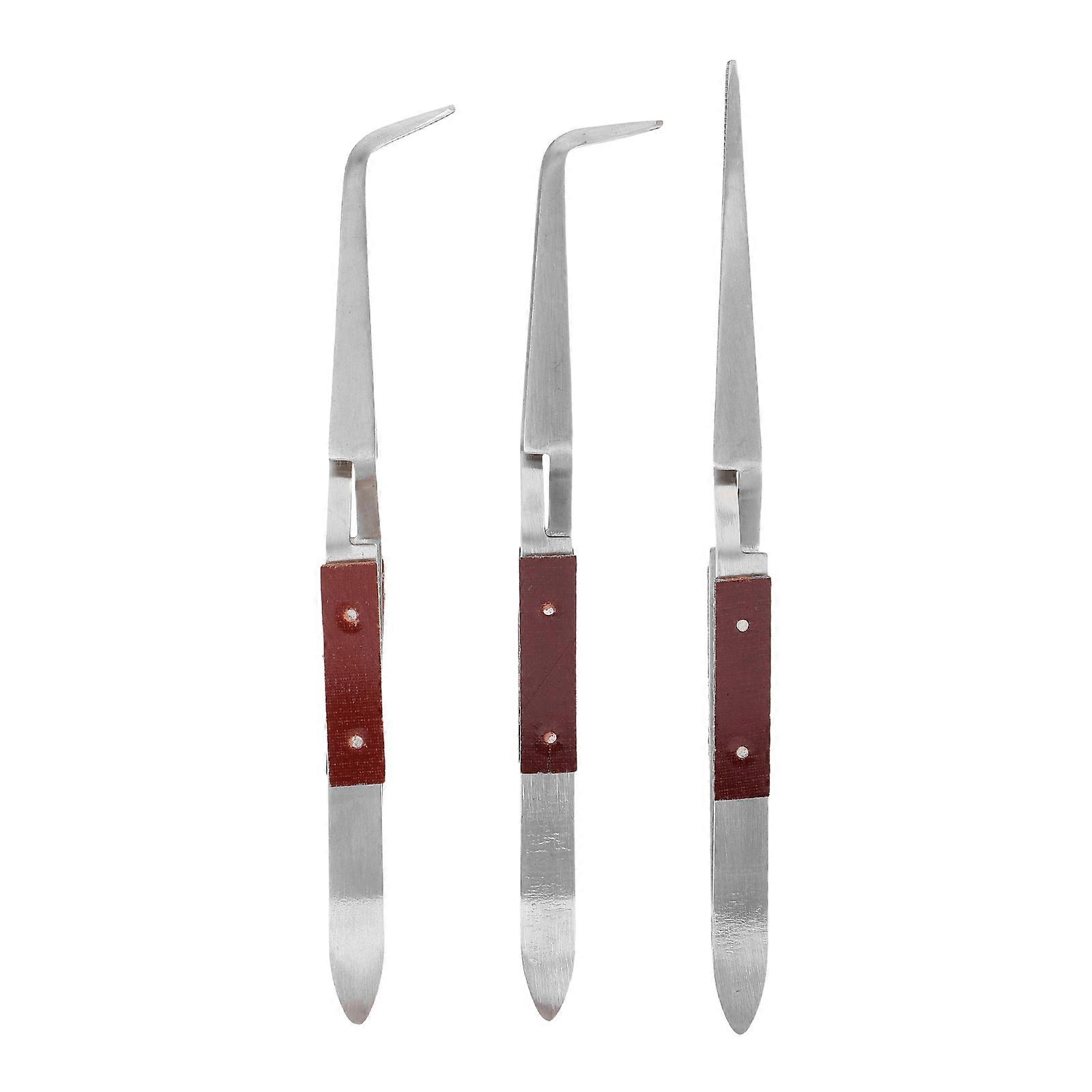 Jewelry Tools Kit Cross Lock Automatic Rebound Clamp 3Pcs Set