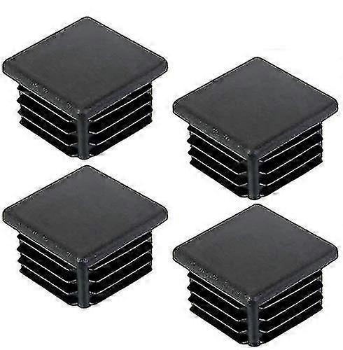 40 قطعة سدادات بلاستيكية مربعة مضلع أنبوب مضاد للانزلاق حصيرة مربعة أنبوب قبعات مربع أنبوب التوصيل ، 40 * 40 مم