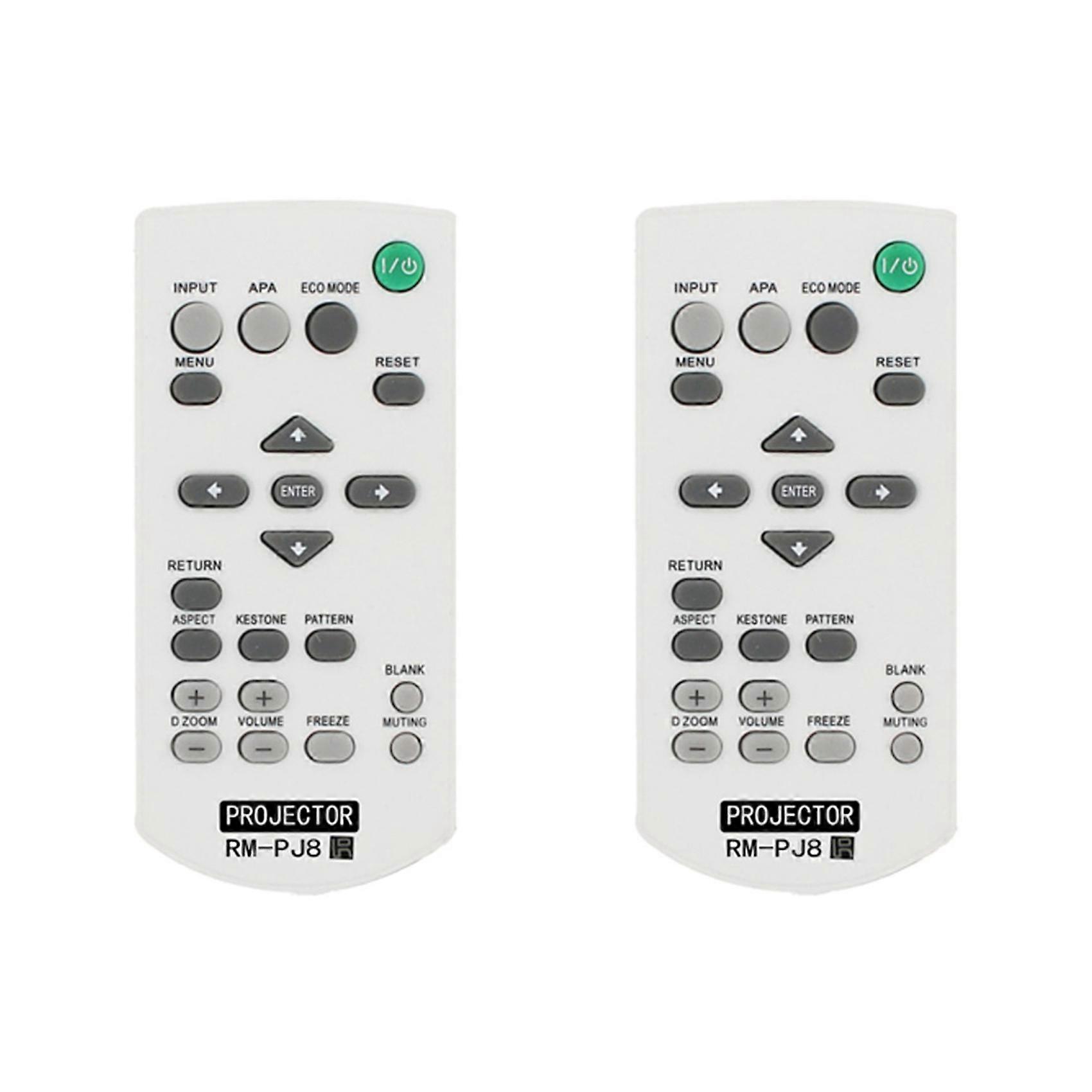 2X for Sony Wireless Switch Projector Remote Control Replacement (RM-PJ8)
