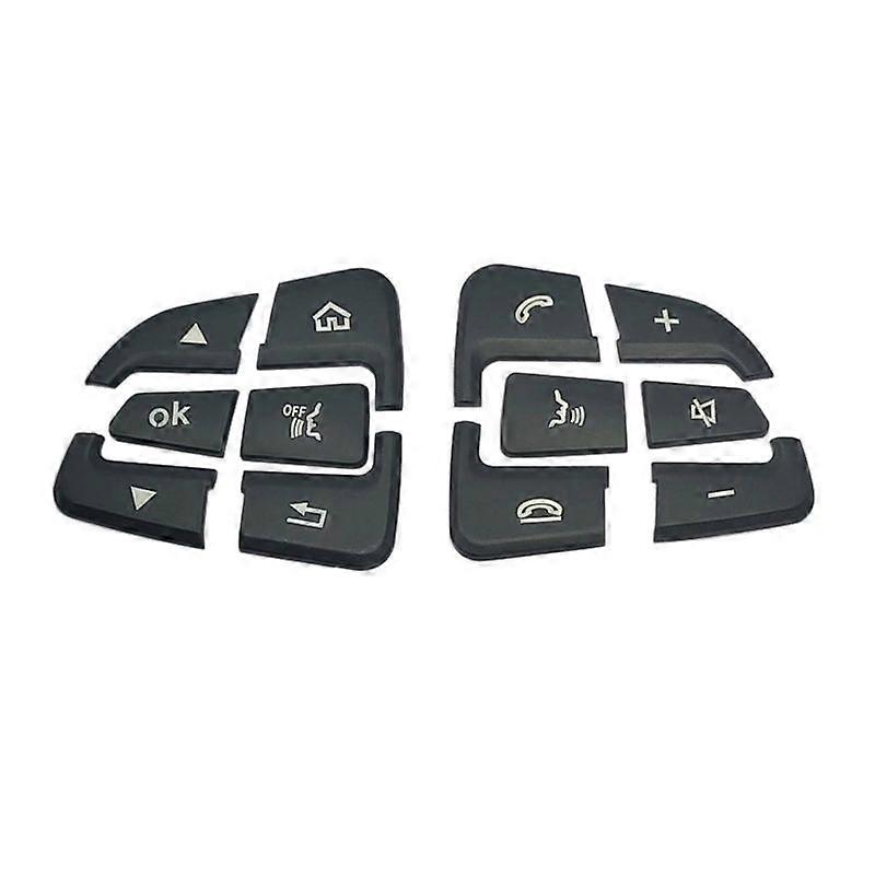 Car Steering Wheel Button Covers Trim Stickers (B)