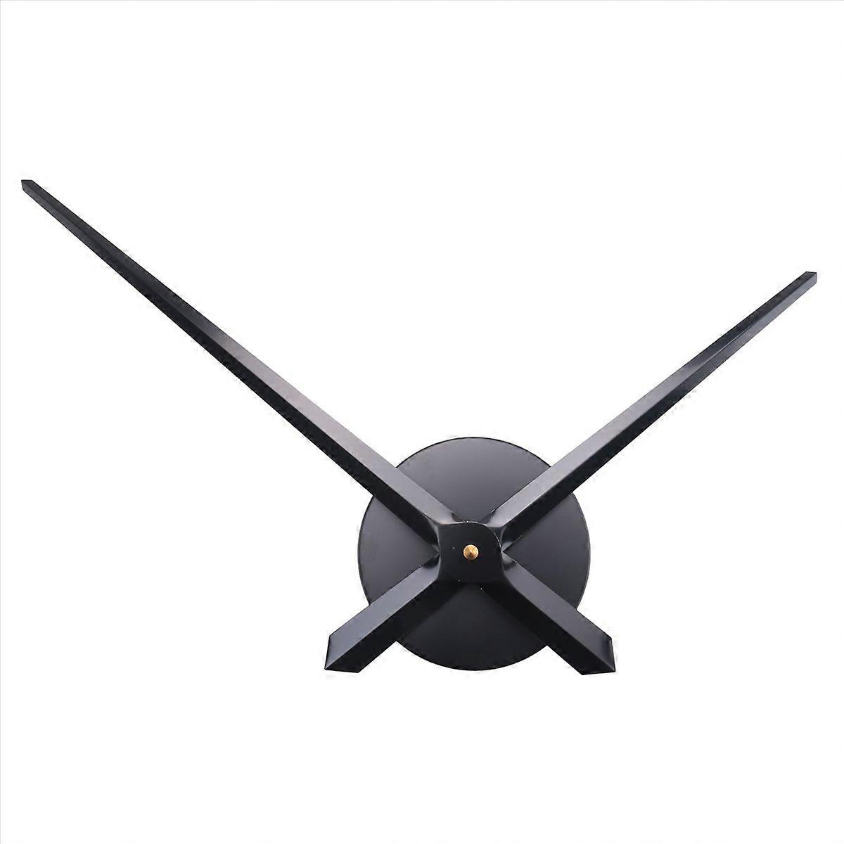 3D Clock Hands,DIY Large Clock Movement Mechanism Needles,Wall Accessories Part Replacement,Black