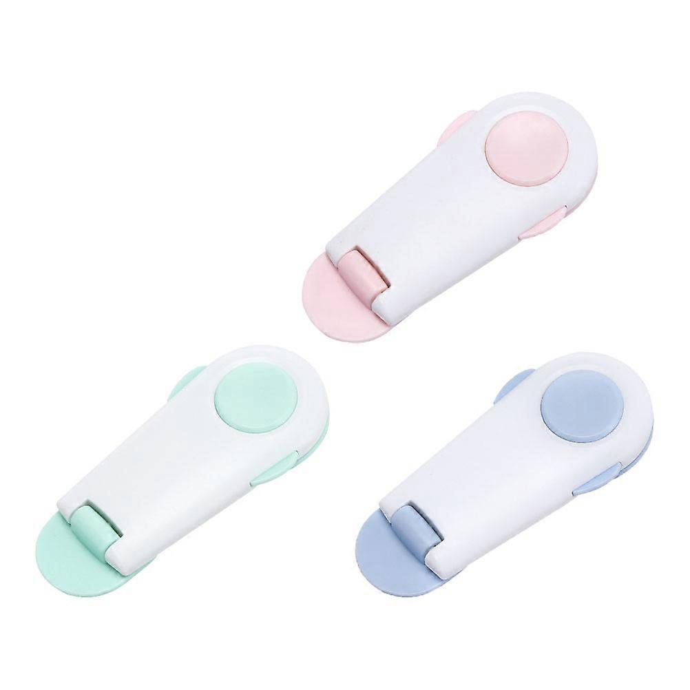 Cabinet Locks 6 Pcs Baby Safety Locks Adhesive Indoor Use Assorted Color Locking Mechanism