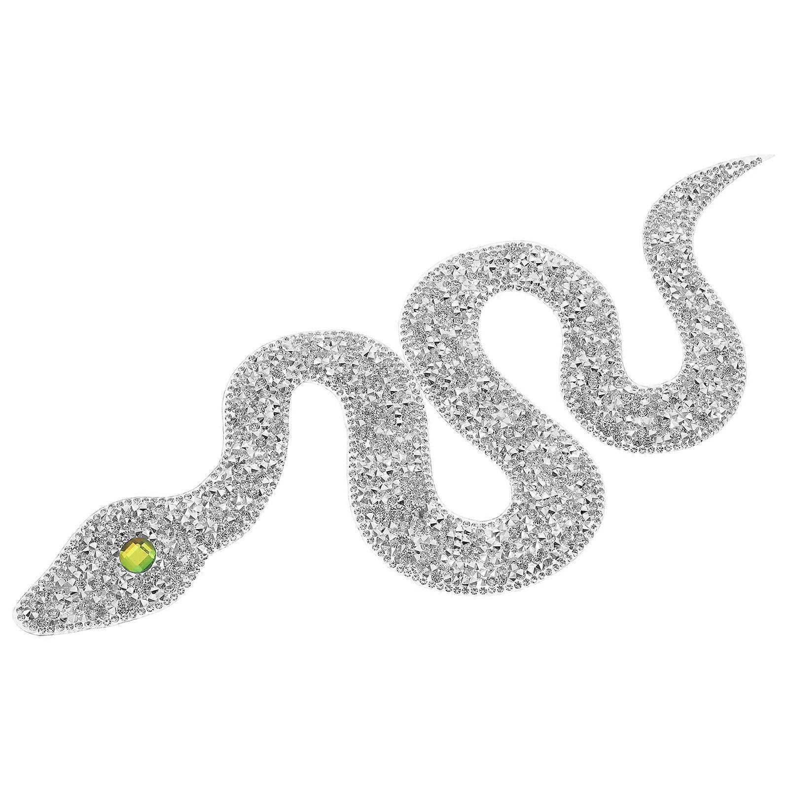 Rhinestones Snake Patch for DIY Creative Embroidery Accessory Fabric