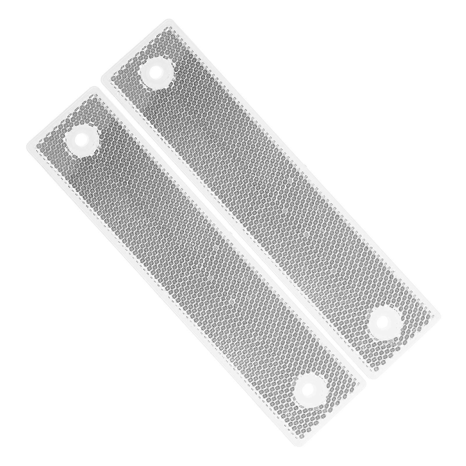 Highway Safety Marker for Guardrail Use with 2Pcs Rectangular Reflective Sheets