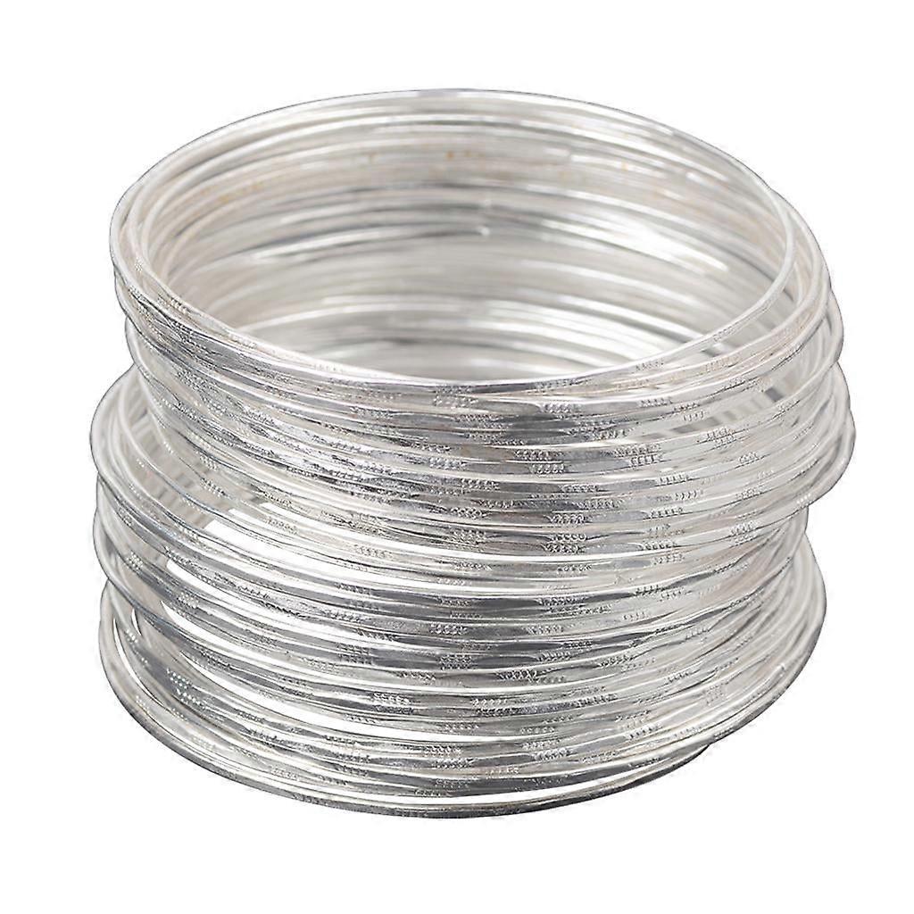 50pcs Indian Alloy Bracelet Bangles Set Women Stackable Bangle