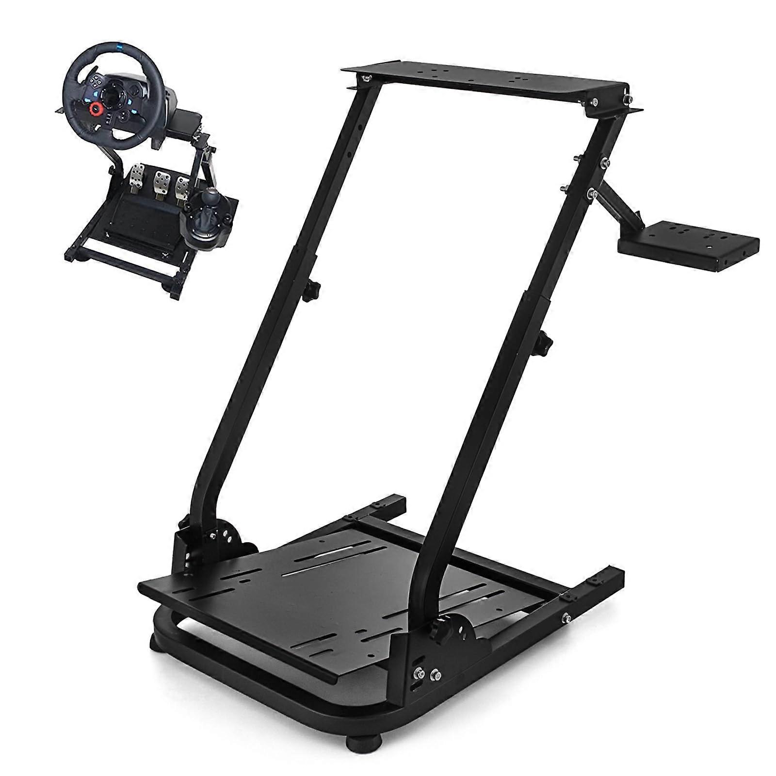 Racing Wheel Stand Height Adjustable Foldable Steel Frame for Logitech G25 G27 G29 G920