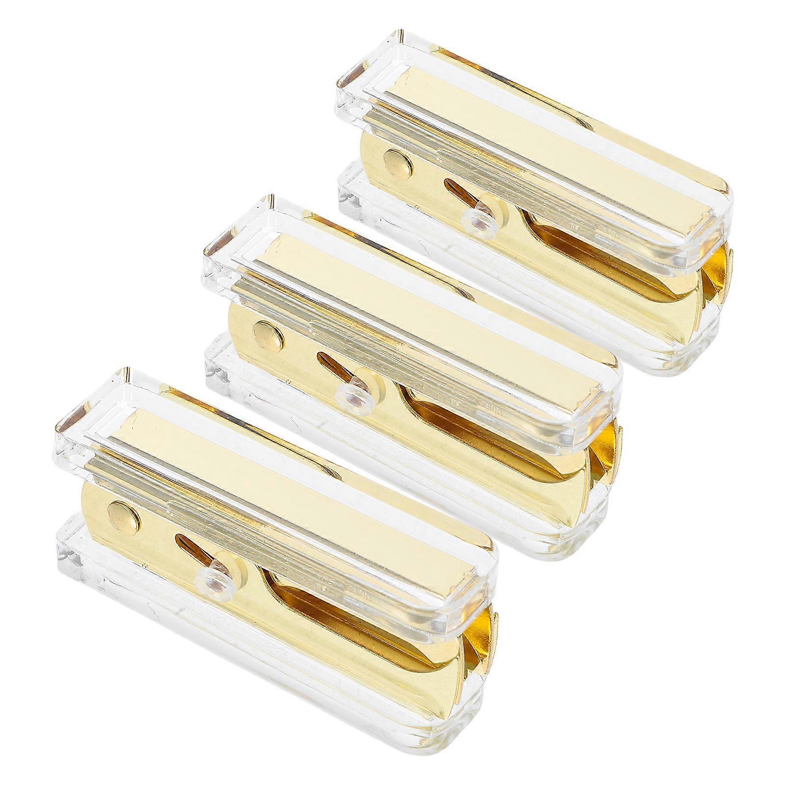 3Pcs Clear Staple Remover Acrylic Tool for Ergonomic Staple Pulling