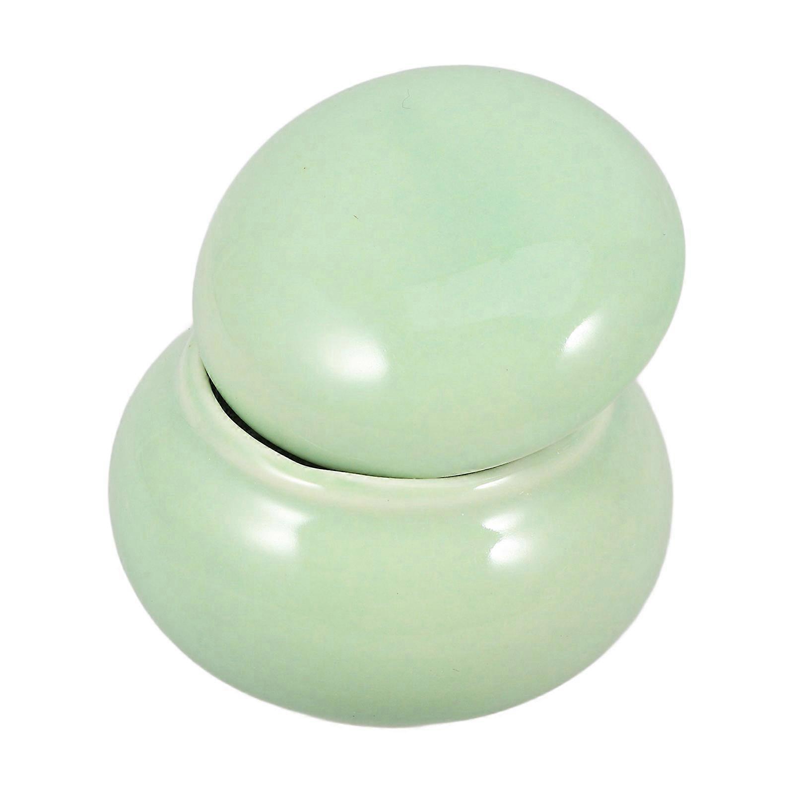 Pet Urn Ceramic Light Green Ashes Container Small Memorial Urn for Pets