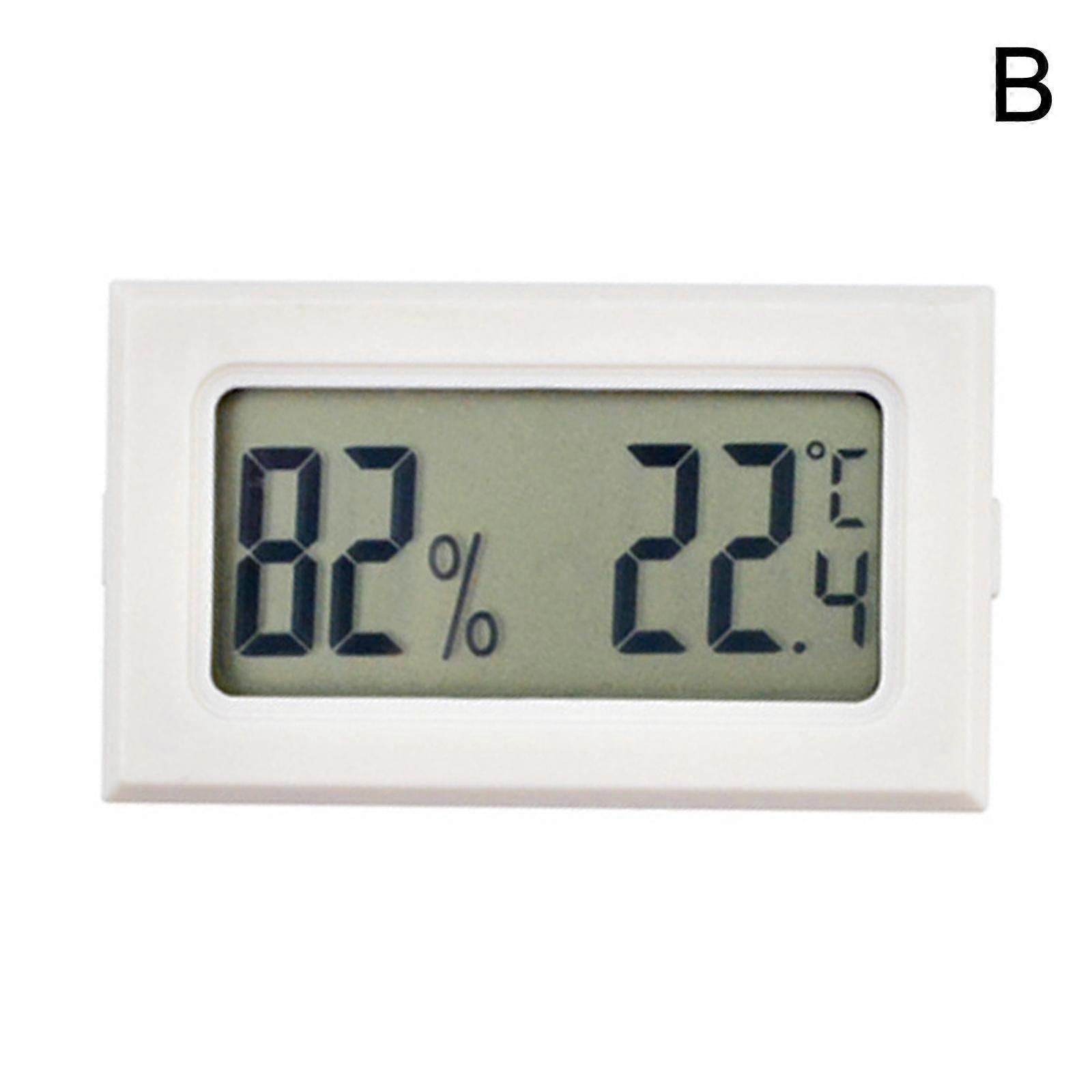Mini Black white Digital LCD Indoor Convenient Temperature Sensor Humidity Meter Thermometer Hygrometer Gauge