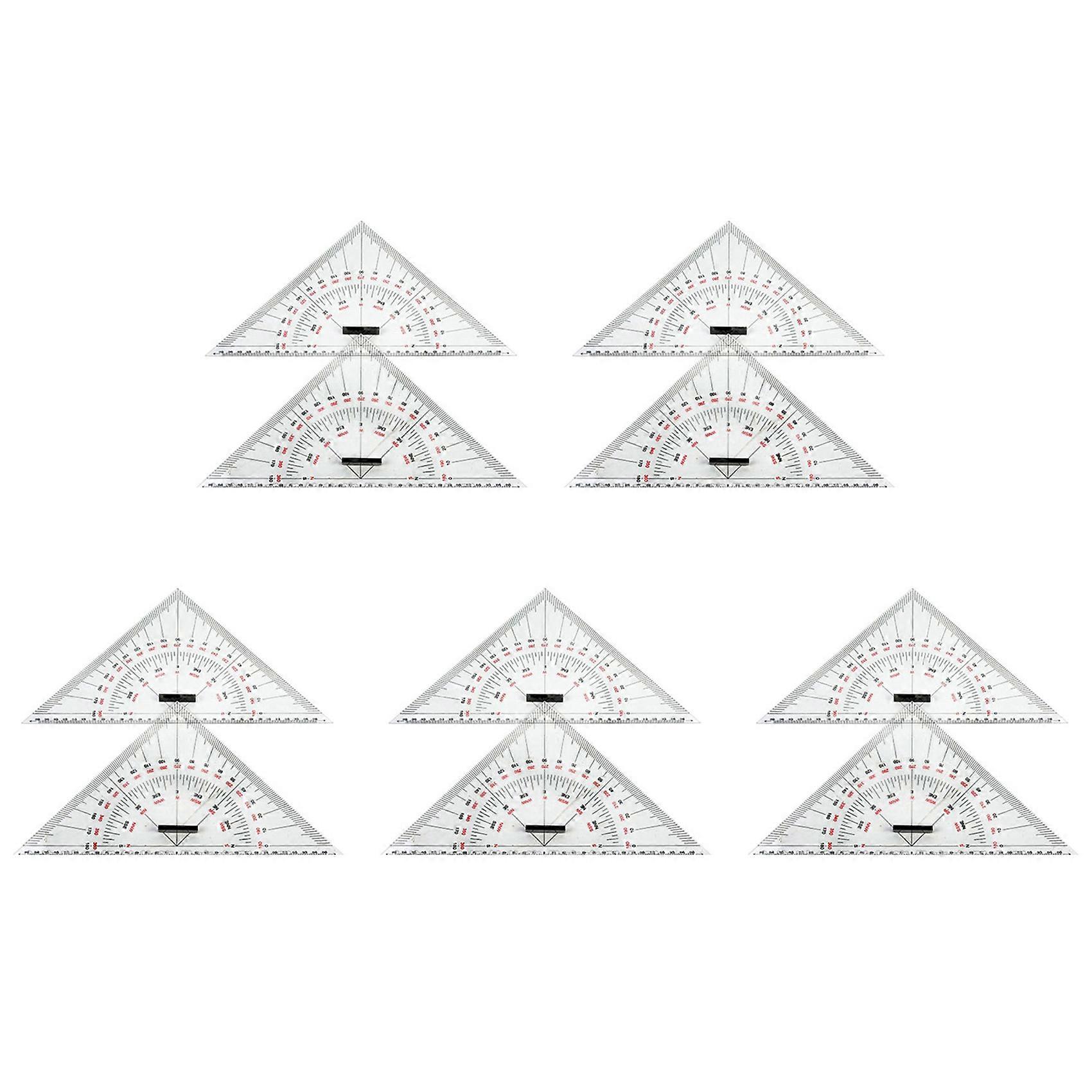 10X Chart Drawing Triangle Ruler for Ship Drawing 300mm Large-Scale Triangle Ruler