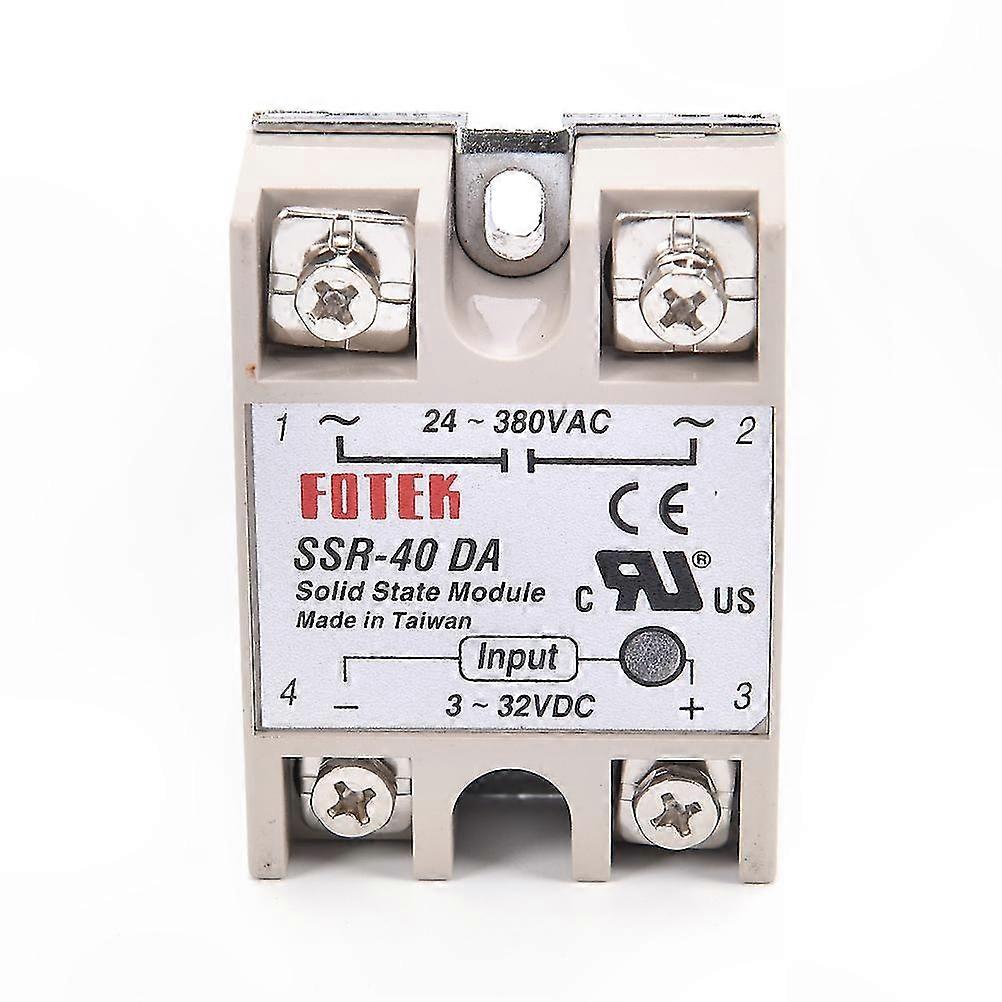 40A Solid State Relay with Protective Cover for AC Load and DC Control