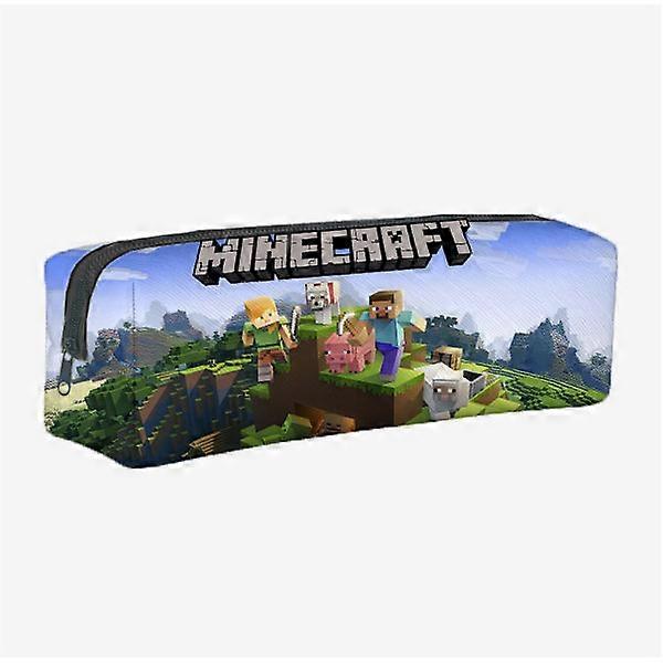 New Minecraft game accessories student school bag large capacity student zipper pencil case pattern-FF1- pattern 9