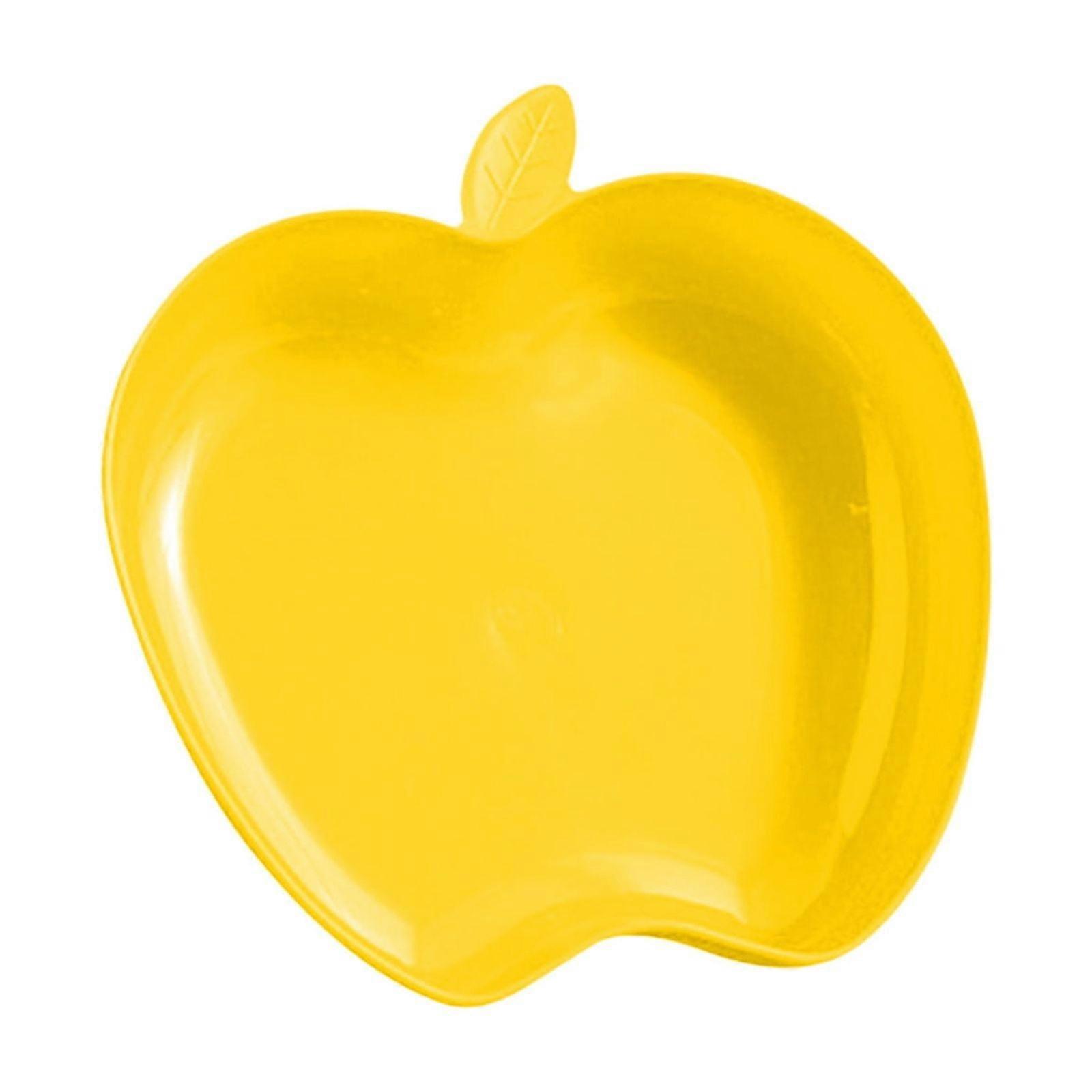 Apples Shape Plates Reusable Lightweight Plates Impregnable Dinner Plates for Dishwasher Microwave Kitchen Or Camping