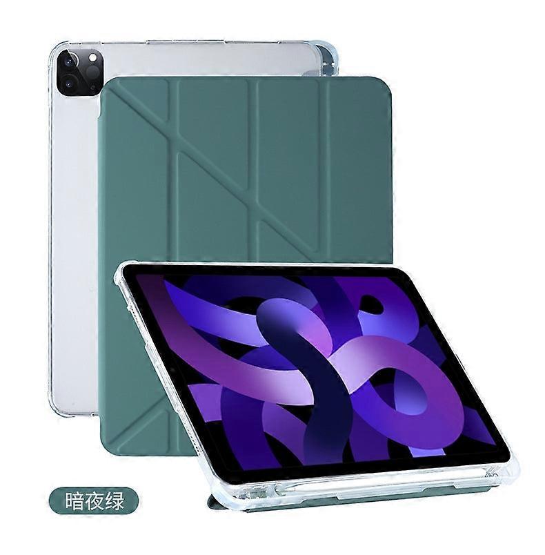 Stylish Case For Ipad 10.2"/pro 10.5"midnight Green Deformed Side