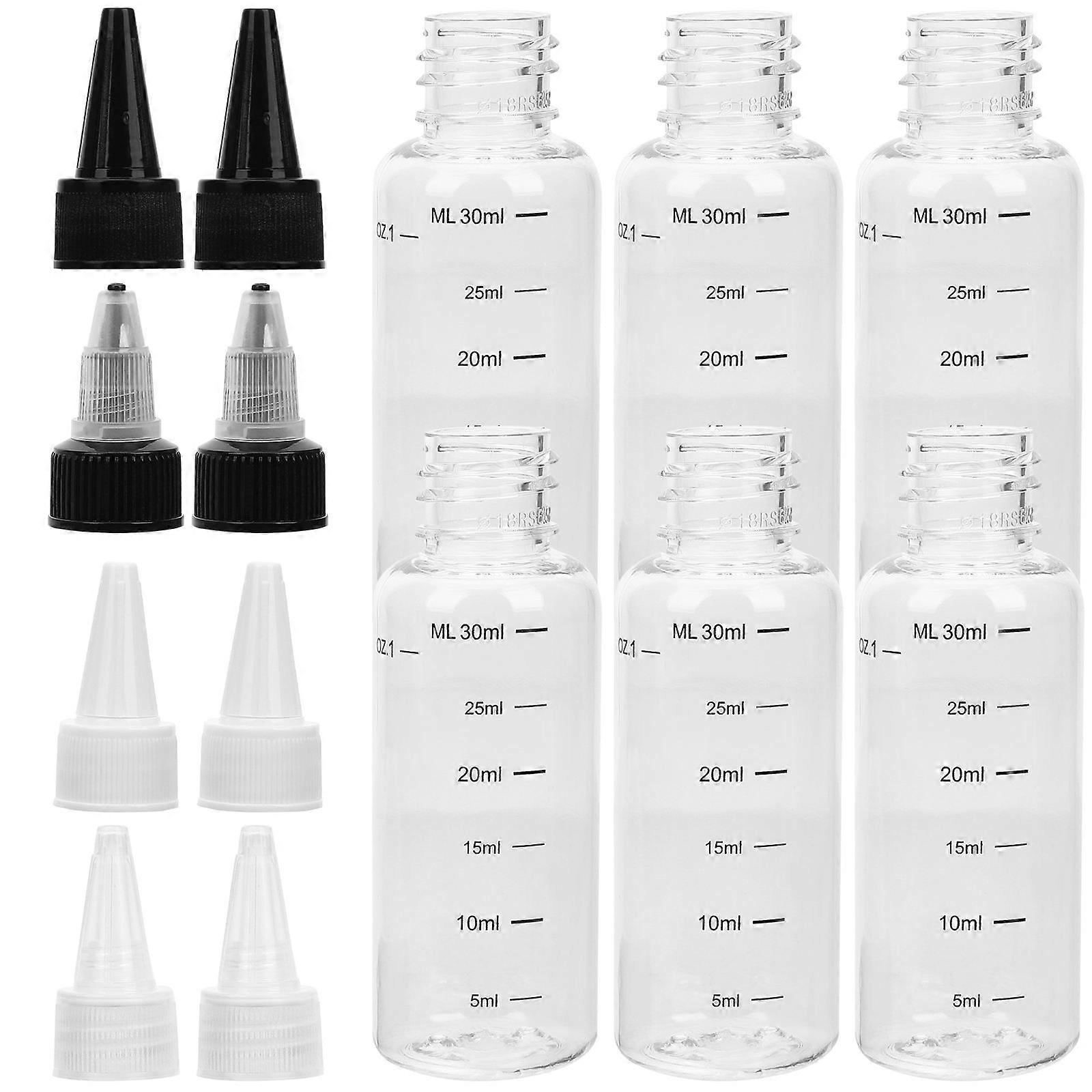 Empty Plastic Squeeze Bottles for Liquids Scale Design 24Pcs Pack