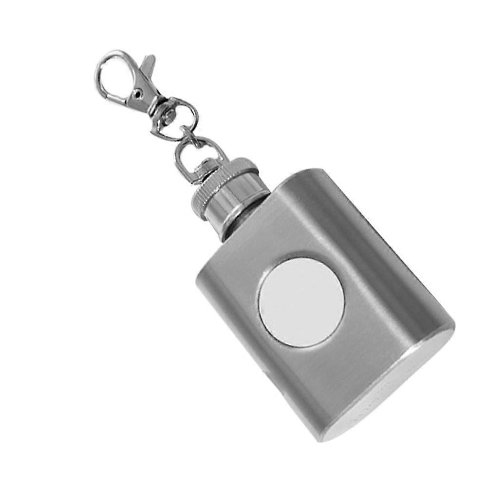 Metal Wine Flask for Decoration Mini Pocket Flask with Key Chain 1Oz