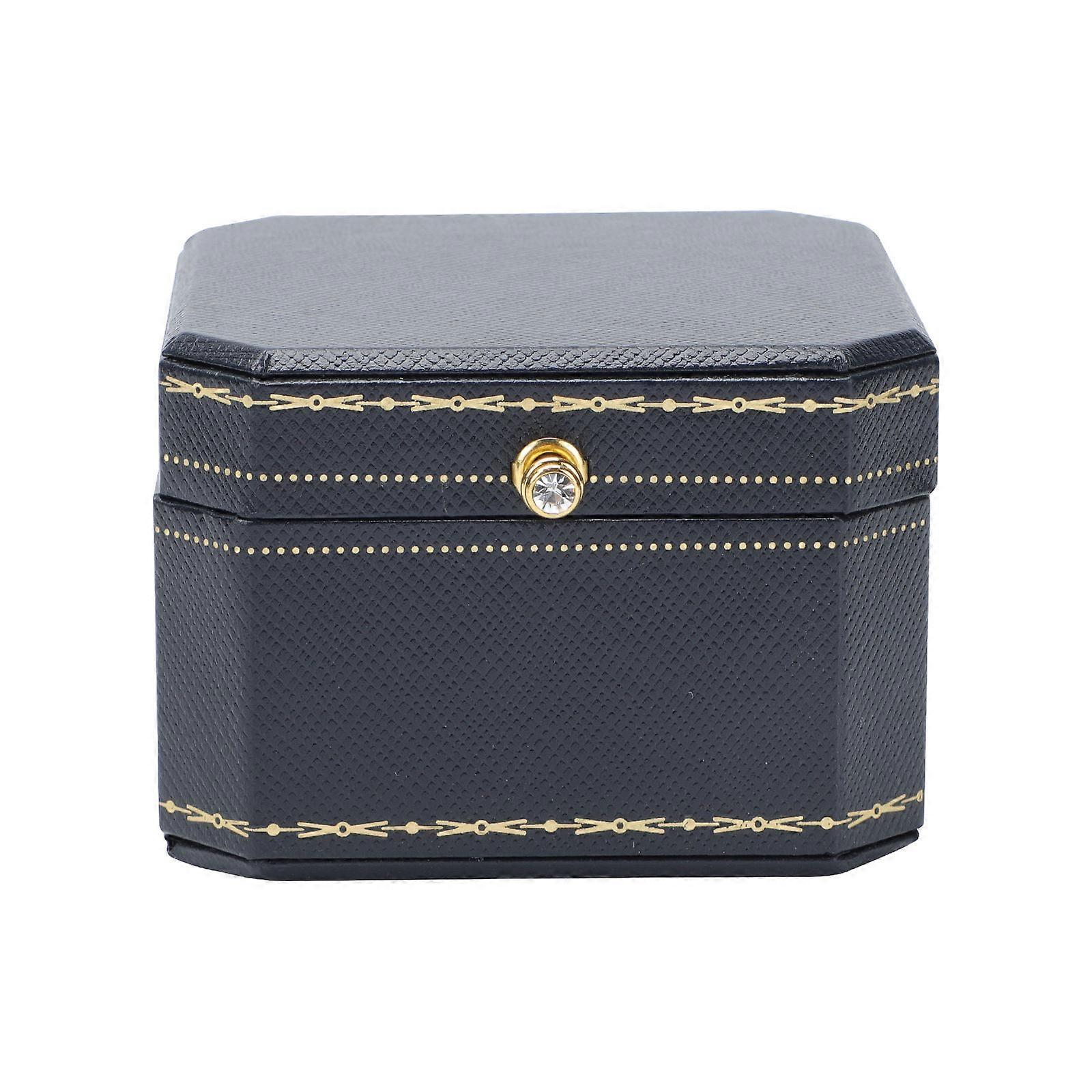 Decorative Ring Box for Storage 1Pcs Blue Composite Jewelry Organizer