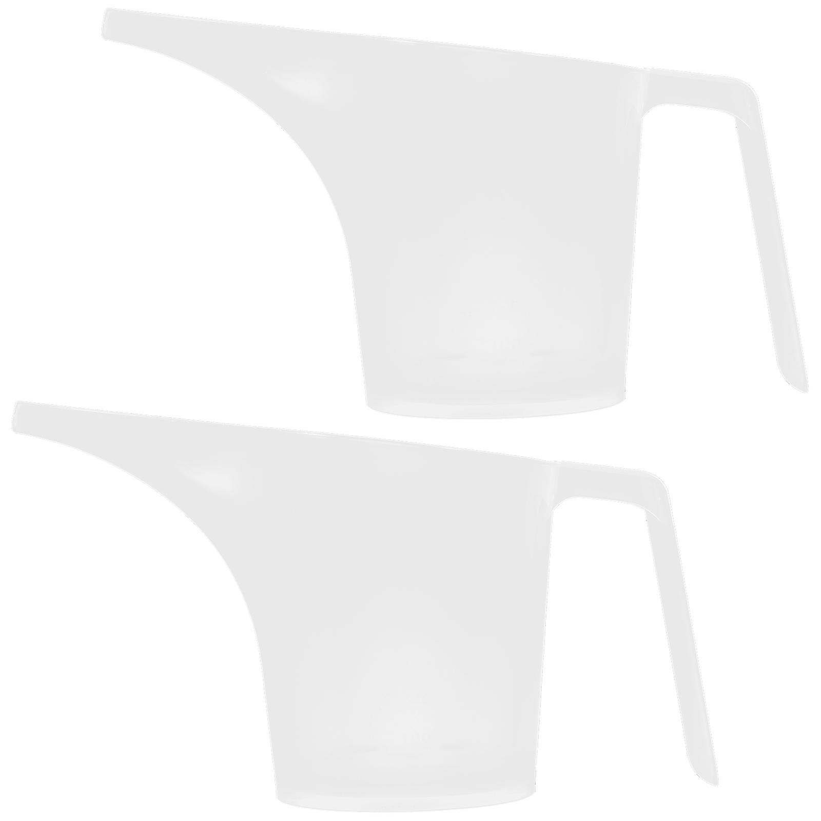 Meal Prep Measuring Cups Plastic Funnel Pitcher Baking Use Candy Color 2Pcs