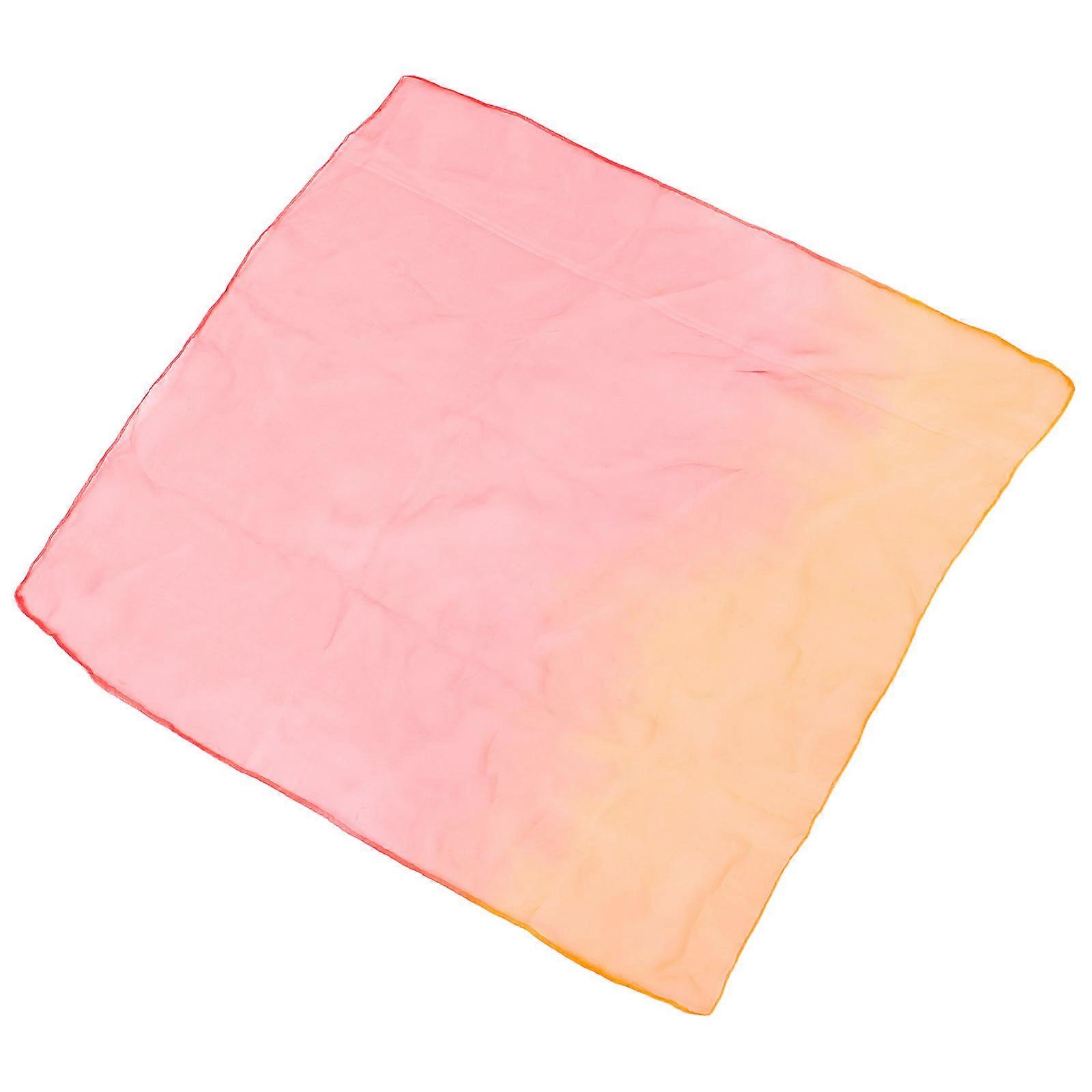Gradient Ramp Square Silk Scarf for Dance Performance 1 Piece Accessory