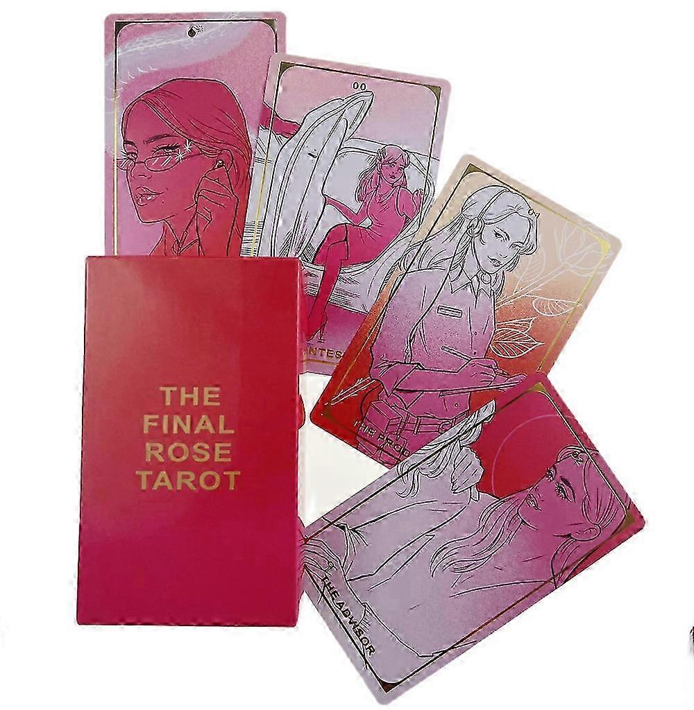 25-26 Final Rose Tarot - Elegant Romance, 12x7cm Divination Deck