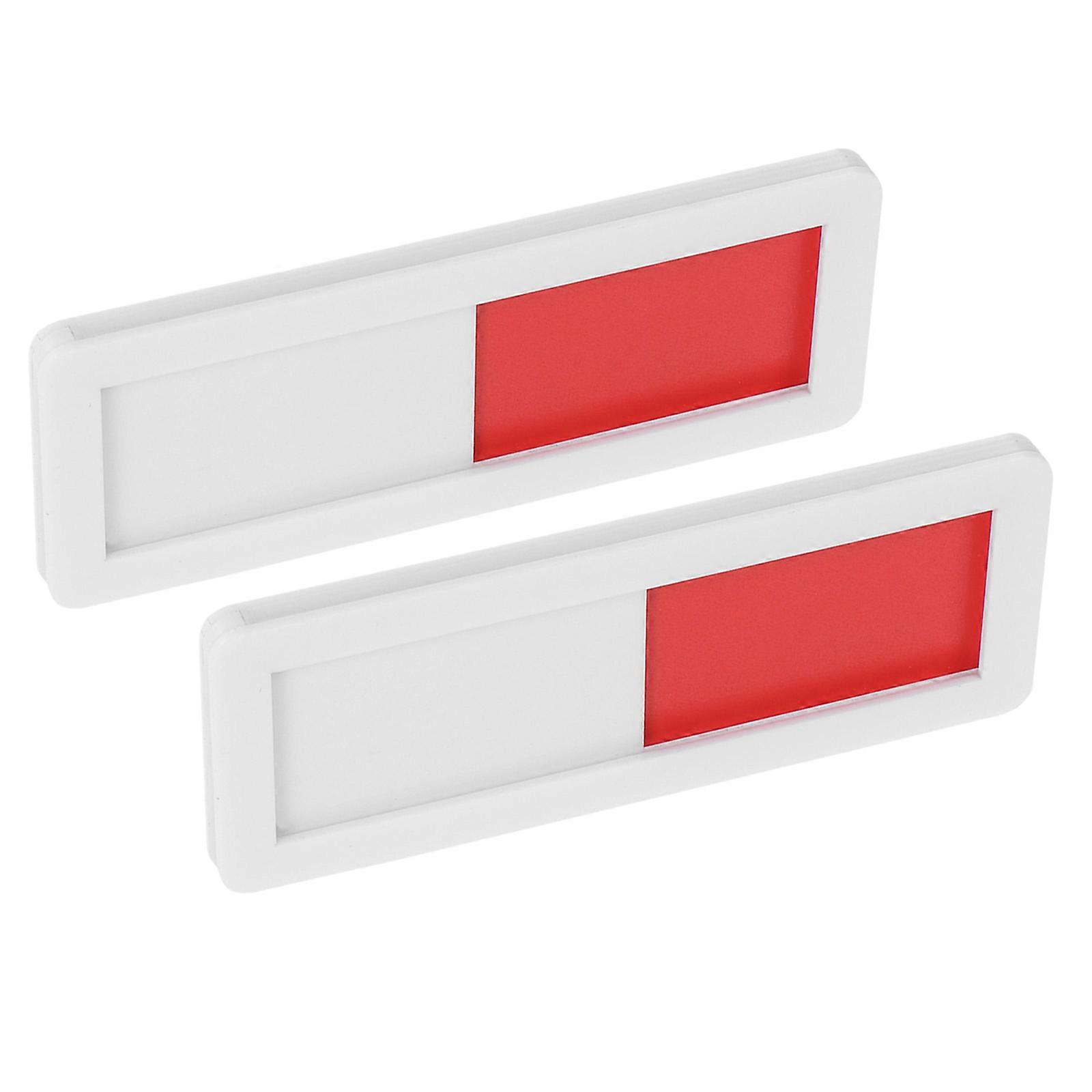 Privacy Sign Acrylic Open Closed Slider Function 2Pcs for Office Use