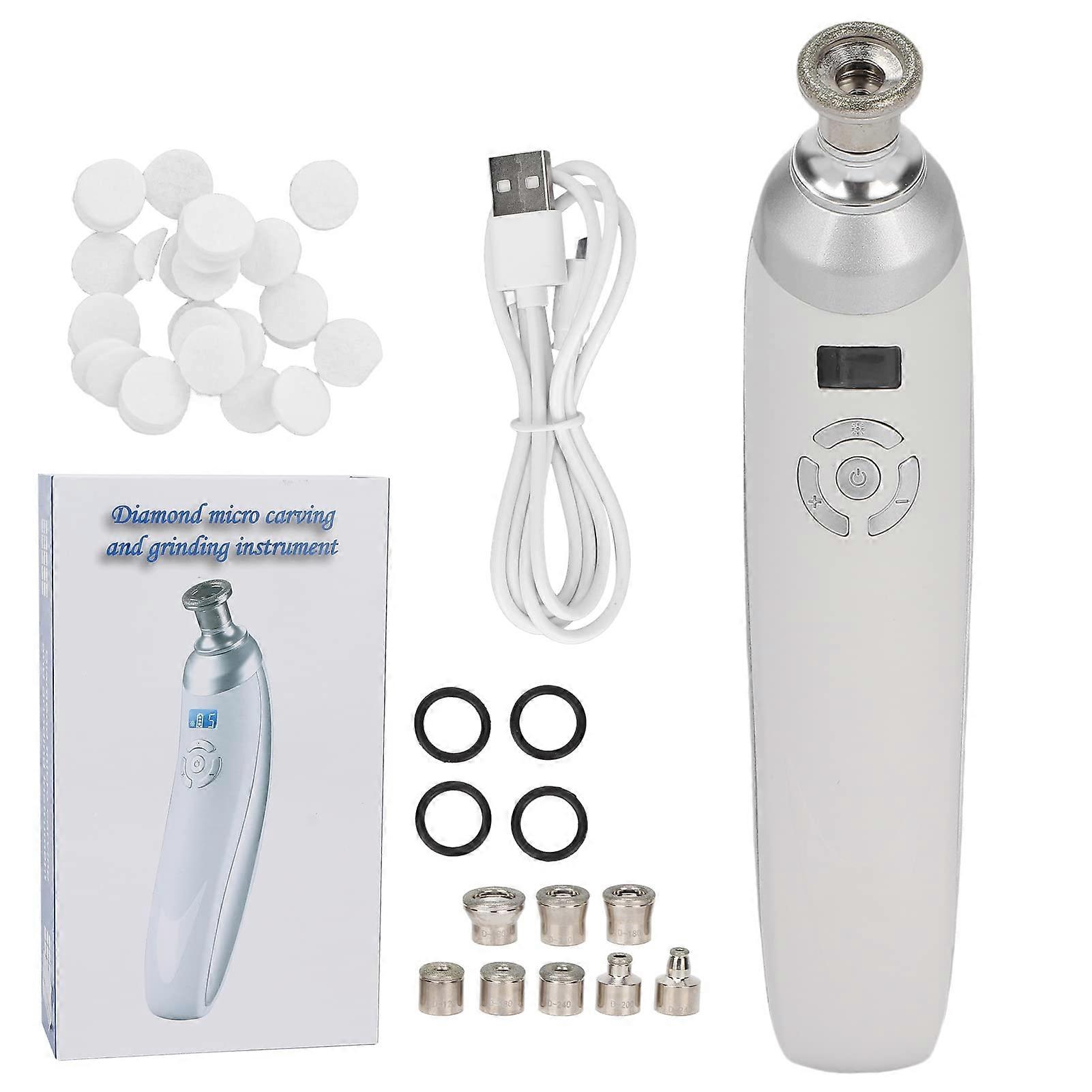 Diamond Microdermabrasion Machine with Adjustable Suction and 8 Heads for Blackhead Removal