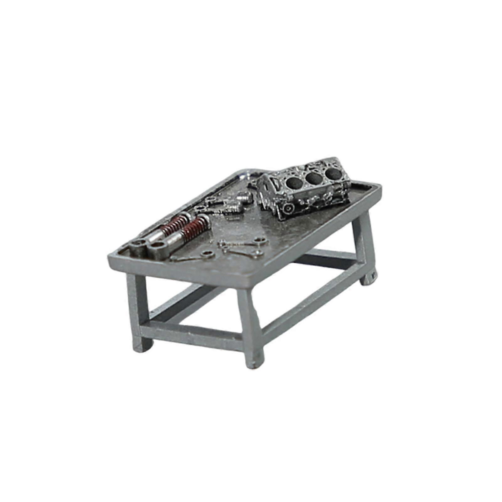 1/64 Miniature Workbench Lightweight Compact Simulation Workbench Decoration