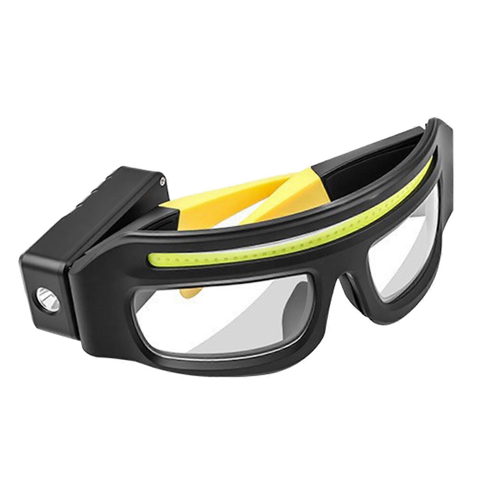 LED Glasses Headlamp with Motion Sensing Compact Lighted Eyewear Headlight