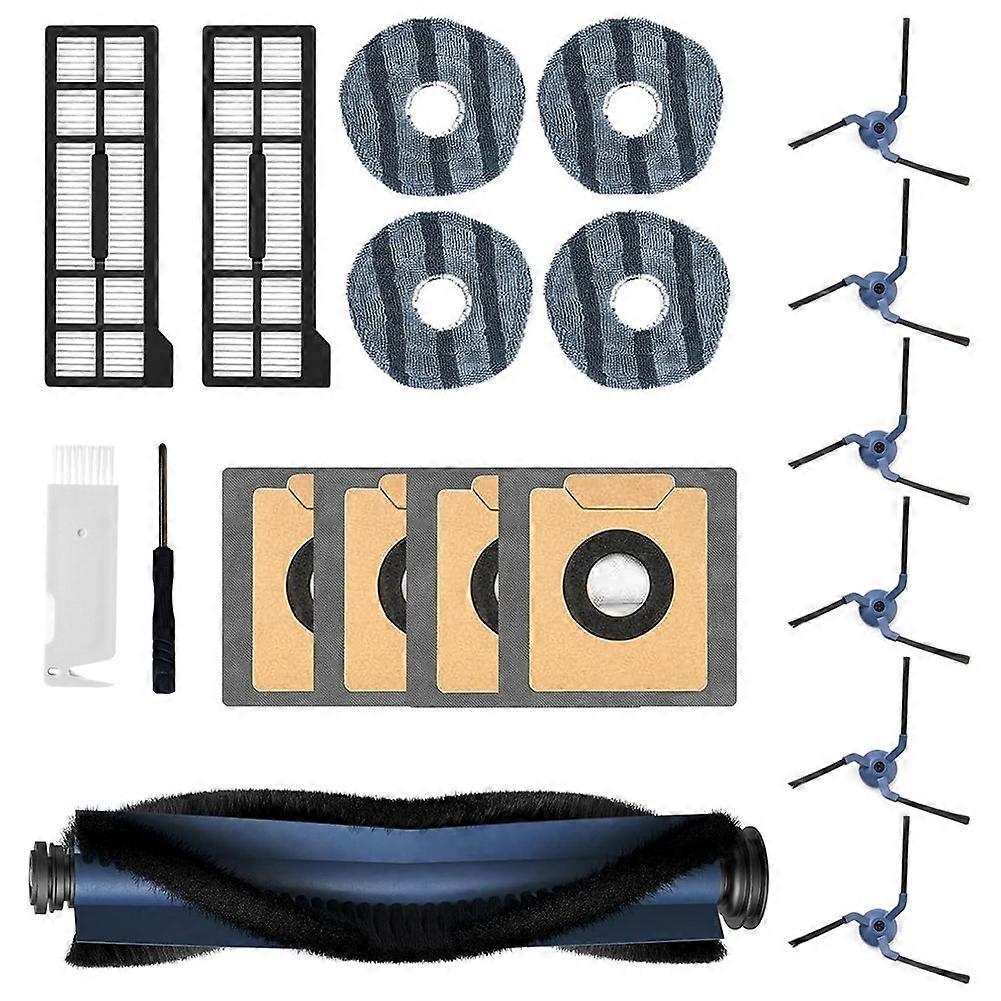 For Eufy X10 Pro Omni Robot Vacuum Cleaner Main Side Brush Hepa Filter Mop Cloth Dust Bags Accessories Kit