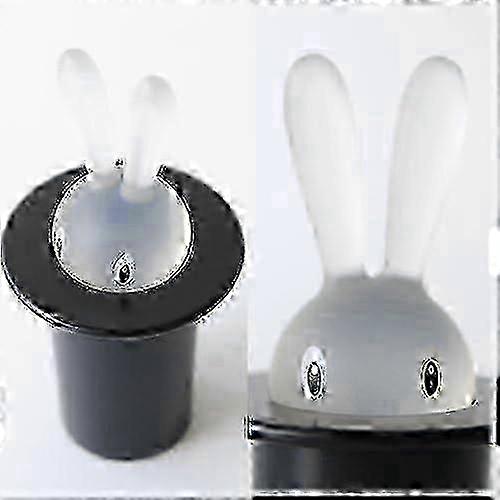 Toothpick Holder for Home Kitchen with Magic Bunny Design, Black