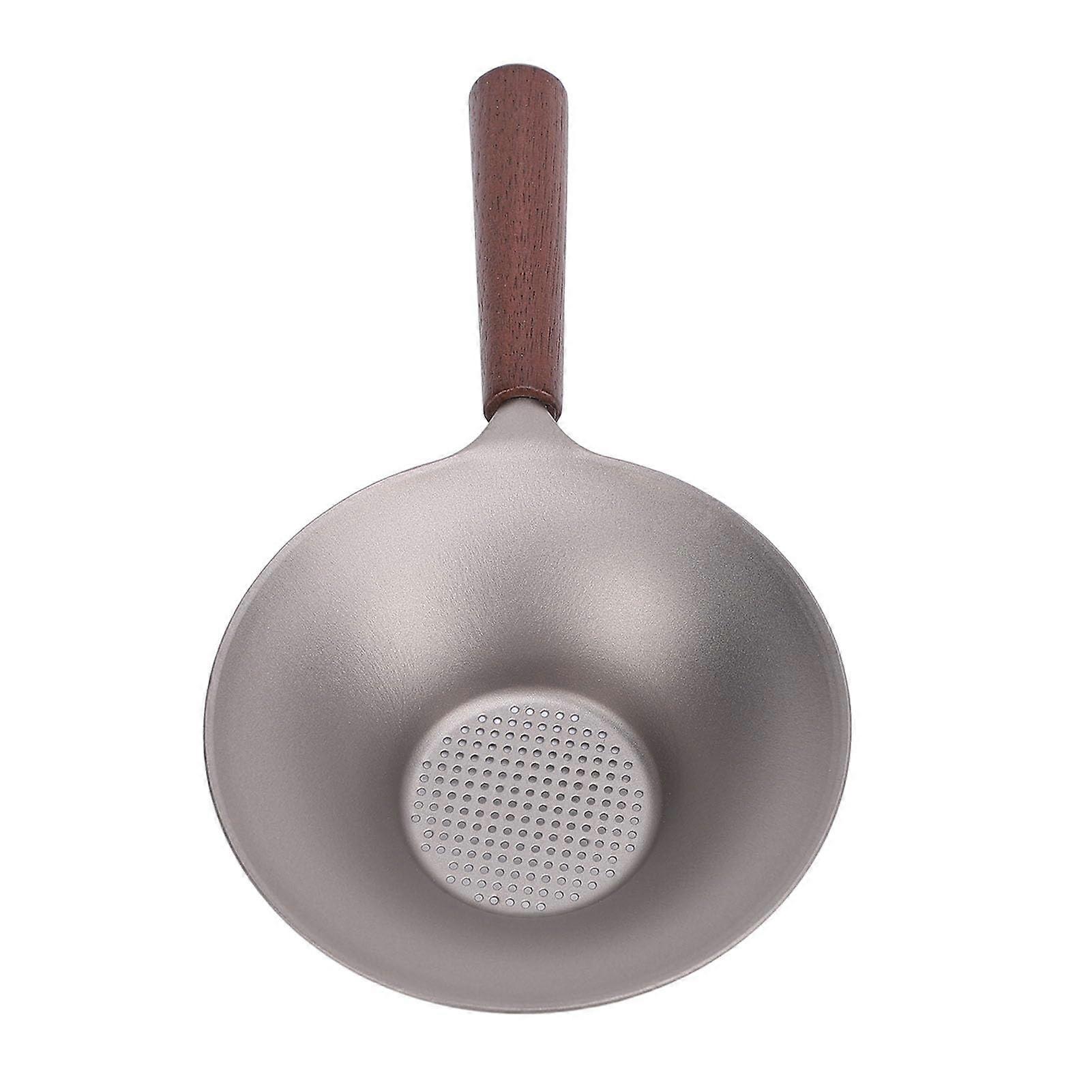 Titanium Fine Mesh Tea Strainer with Solid Wood Handle for Loose Leaf Brewing