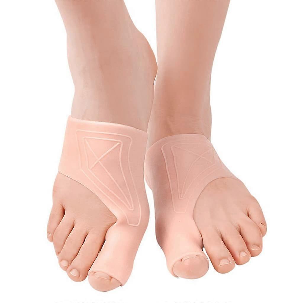Toe Separators Gel Toe Protectors for Overlapping Toes Hallux Valgus Crooked Toe Alignment Support
