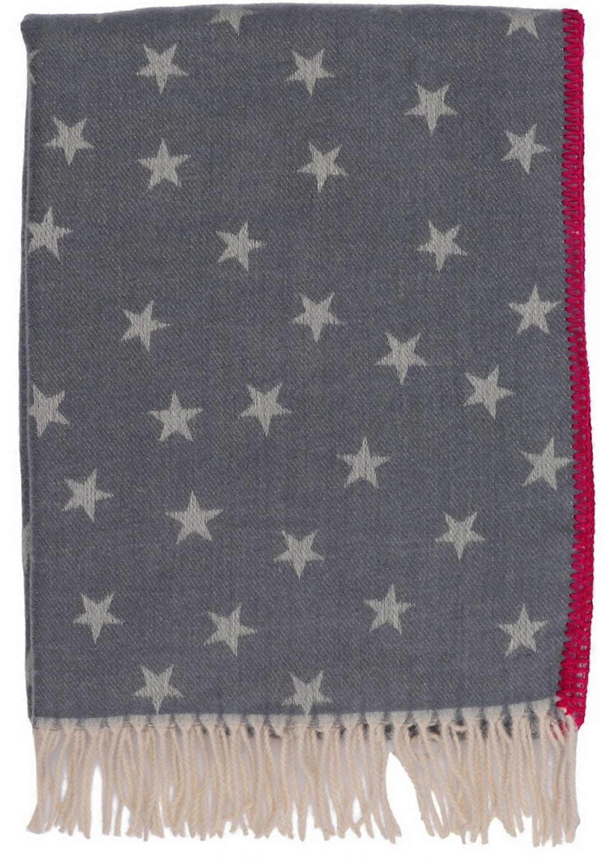 Zelly Stars Blanket Scarf - Grey