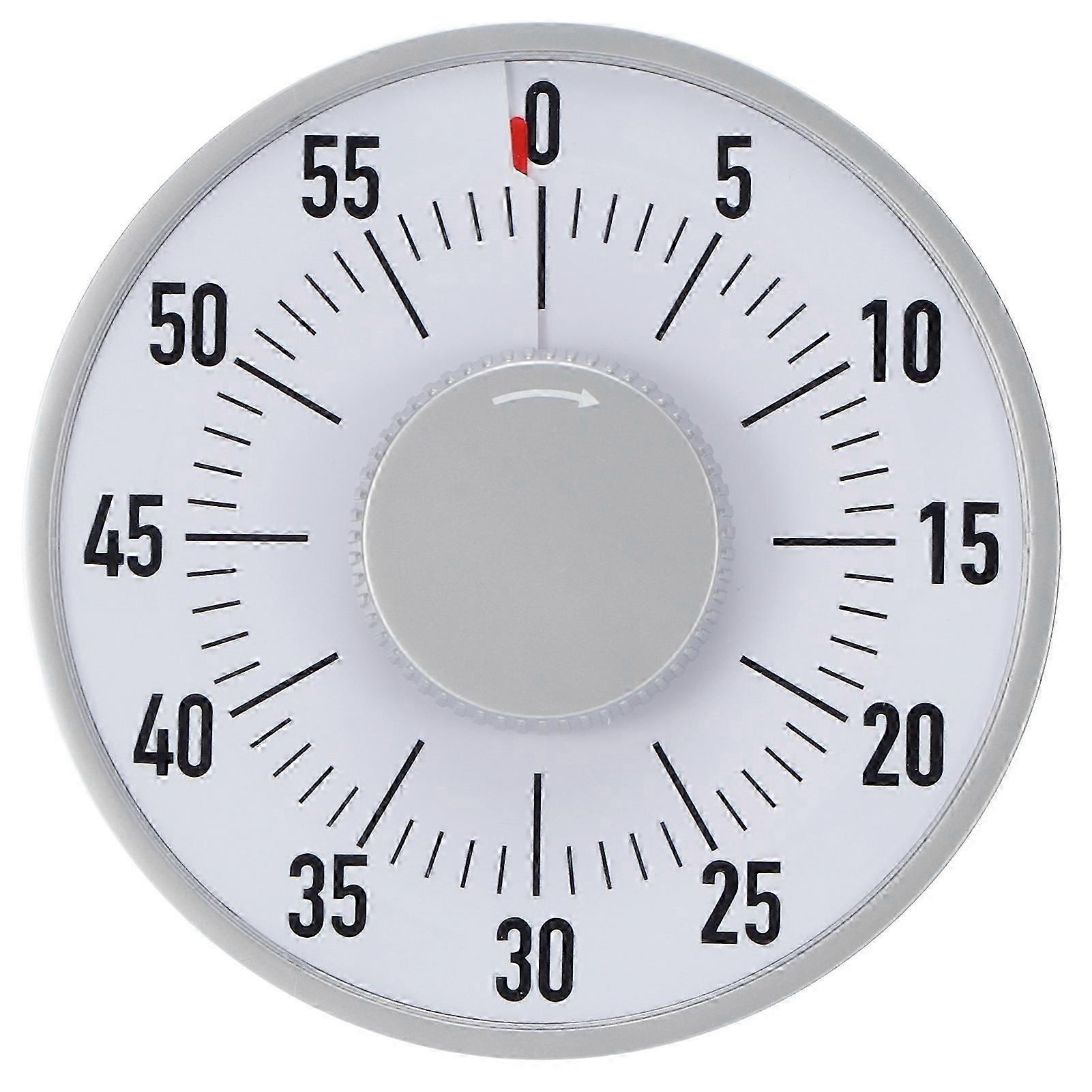 Mechanical Alarm Timer Magnetic Round Rotate Time Reminder Kitchen Baking Timing Tool L