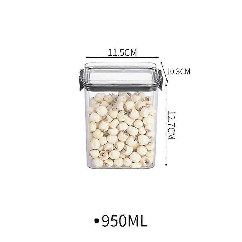 Transparent Food Storage Containers Kitchen Storage Airtight Cans Plastic Storage Boxes Stackable Food Storage Boxes