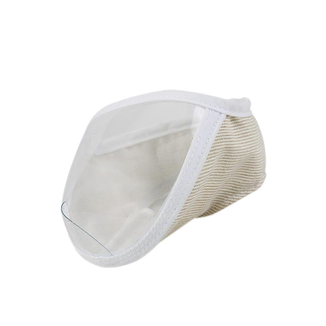 Breathable Cat Muzzle Bite Protector with Transparent Eye Cover for Grooming Bathing Nail Trimming