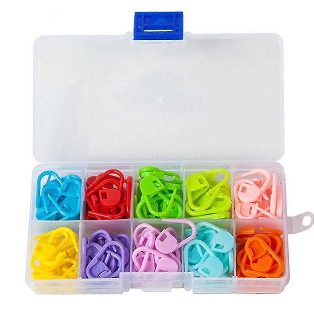 120Pcs Crochet Stitch Markers and Knitting Counters MultiColor with Easy Storage Box