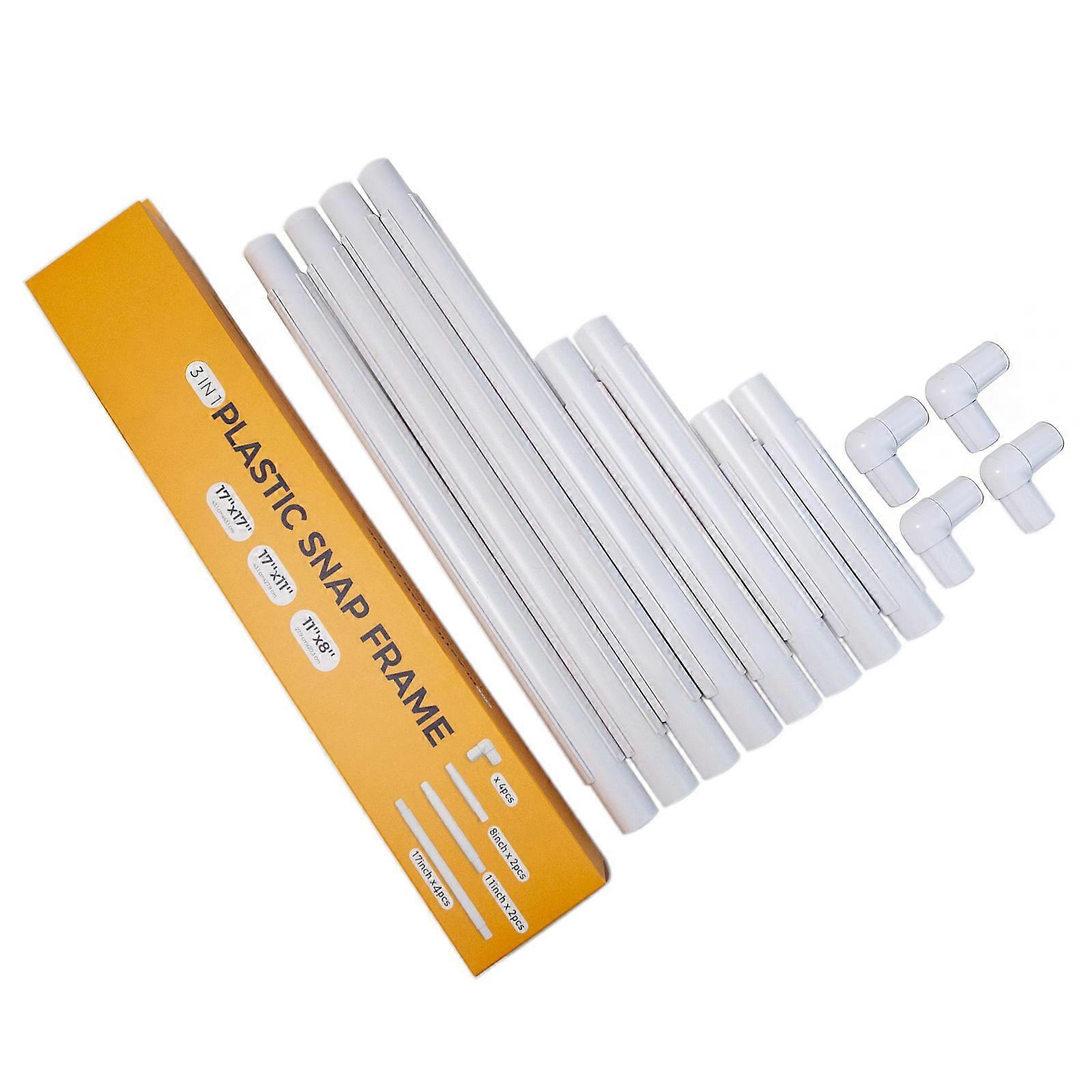 Embroidery Frame Set With PVC Pipe For Multiple Size And Easy Setups Process Multicolor