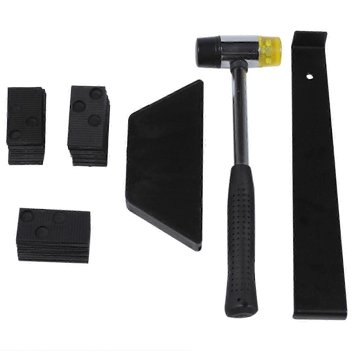 Wood Flooring Kit with 30 Spacers, Tapping Block, Pull Bar and Mallet